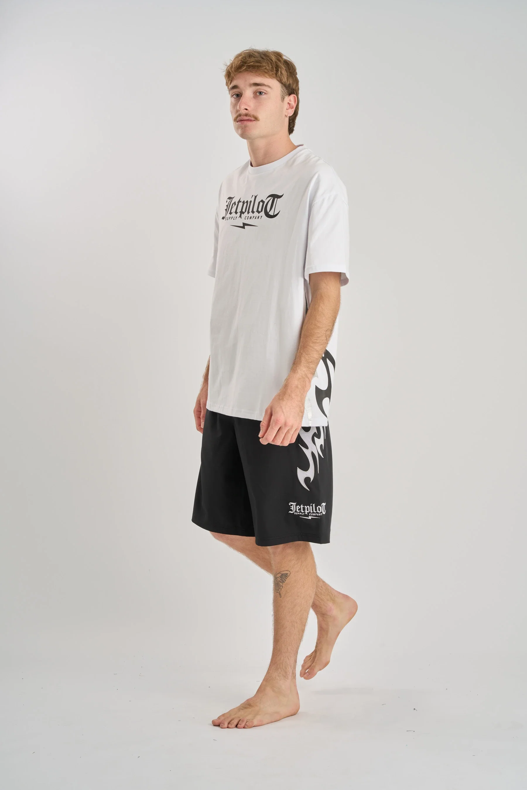 Jetpilot Tribal Boardshort - Black/White - Image 2