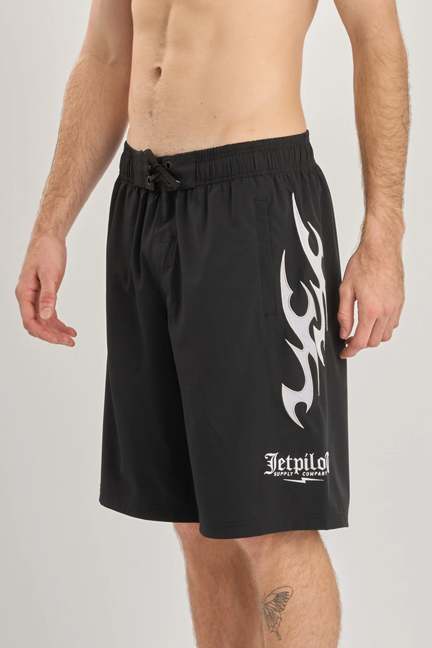 Jetpilot Tribal Boardshort - Black/White - Image 3