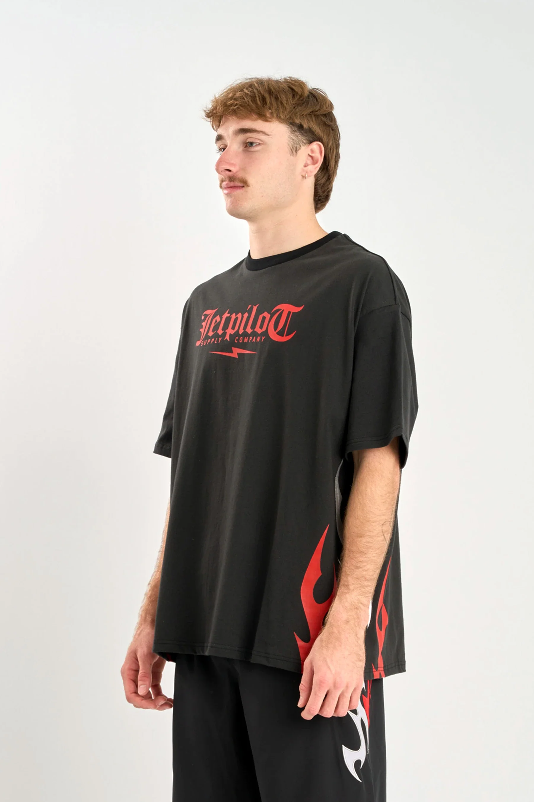 Jetpilot Tribal Heavy Tee - Black - Image 3