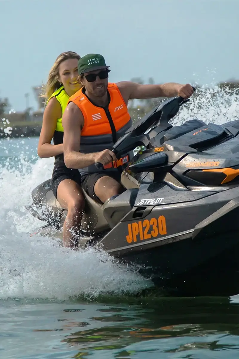 Jetpilot Vault Hyperflex Life Jacket - Charcoal/Orange L50 - Image 3