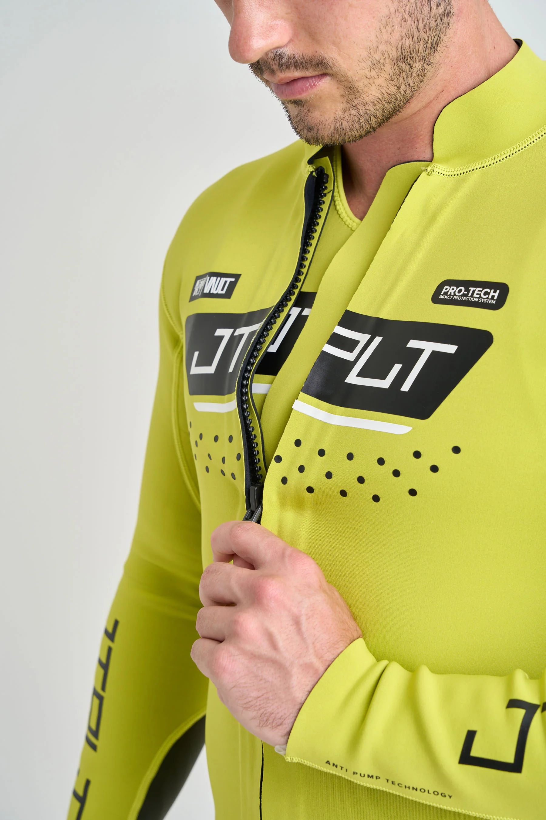 Jetpilot Vault Mens Race Jacket - Yellow - Image 4