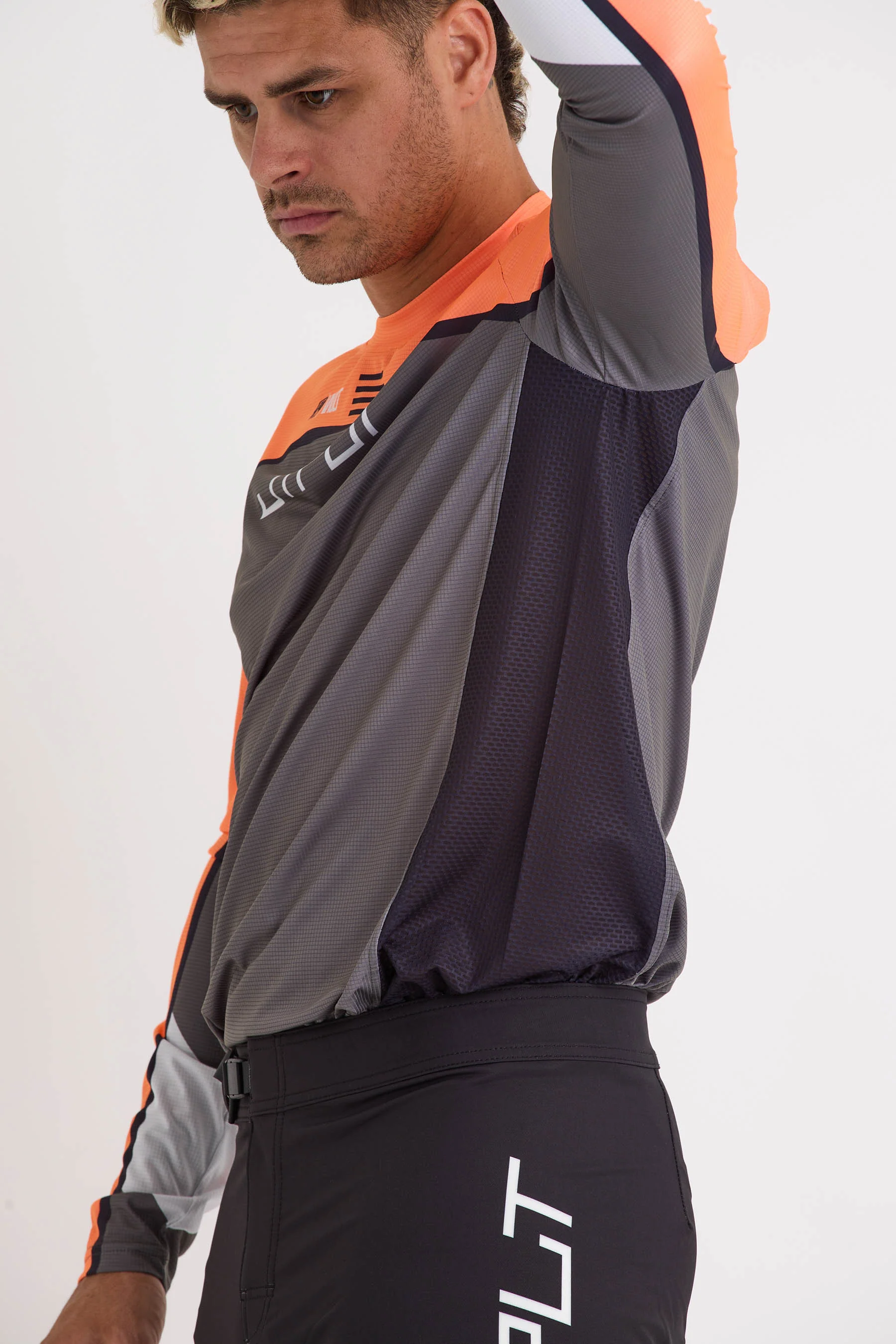 Jetpilot Vault Rx Moto Jersey - Grey - Image 4