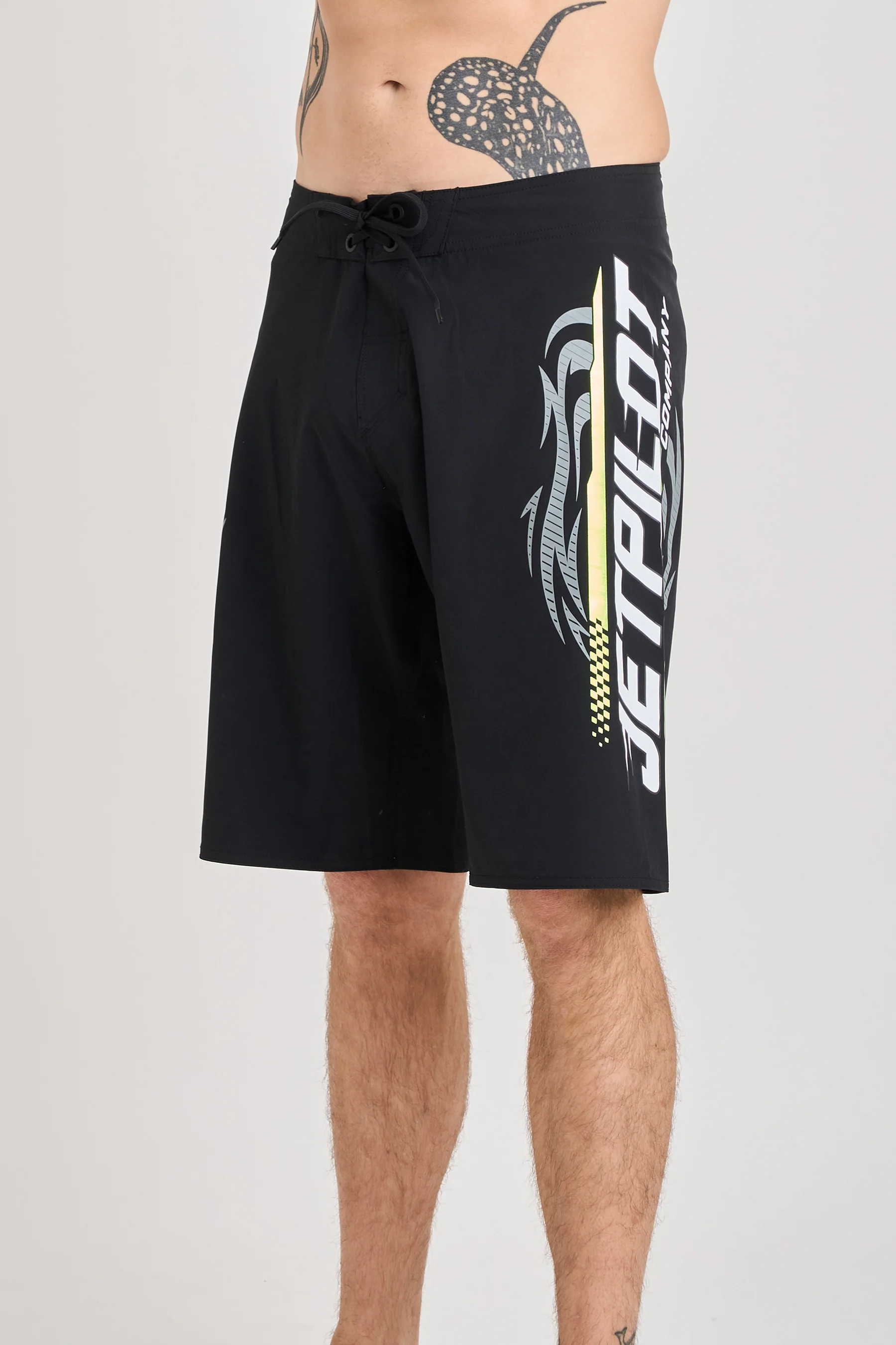 Jetpilot Velocity Boardshort - Black/Green - Image 2