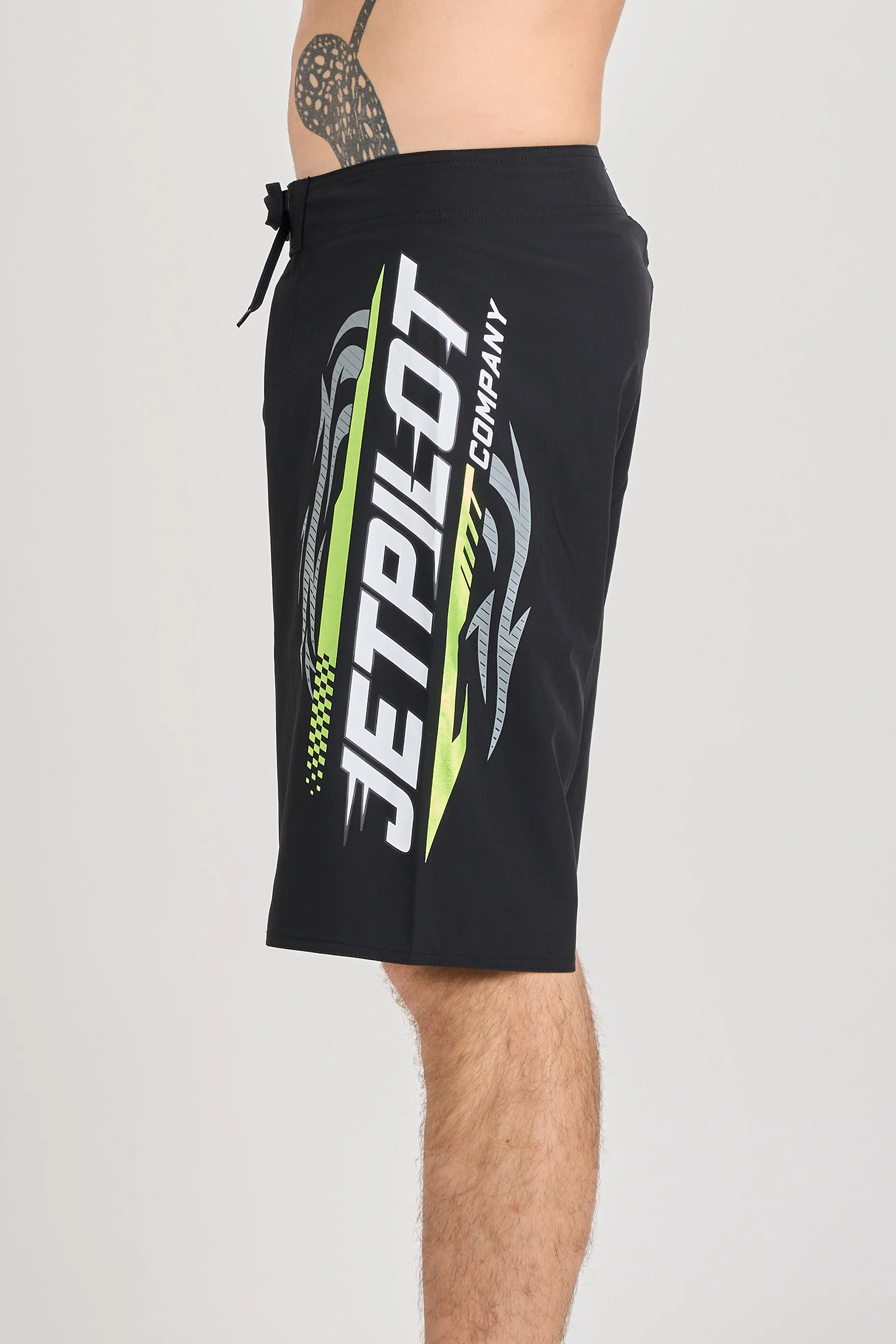 Jetpilot Velocity Boardshort - Black/Green - Image 4