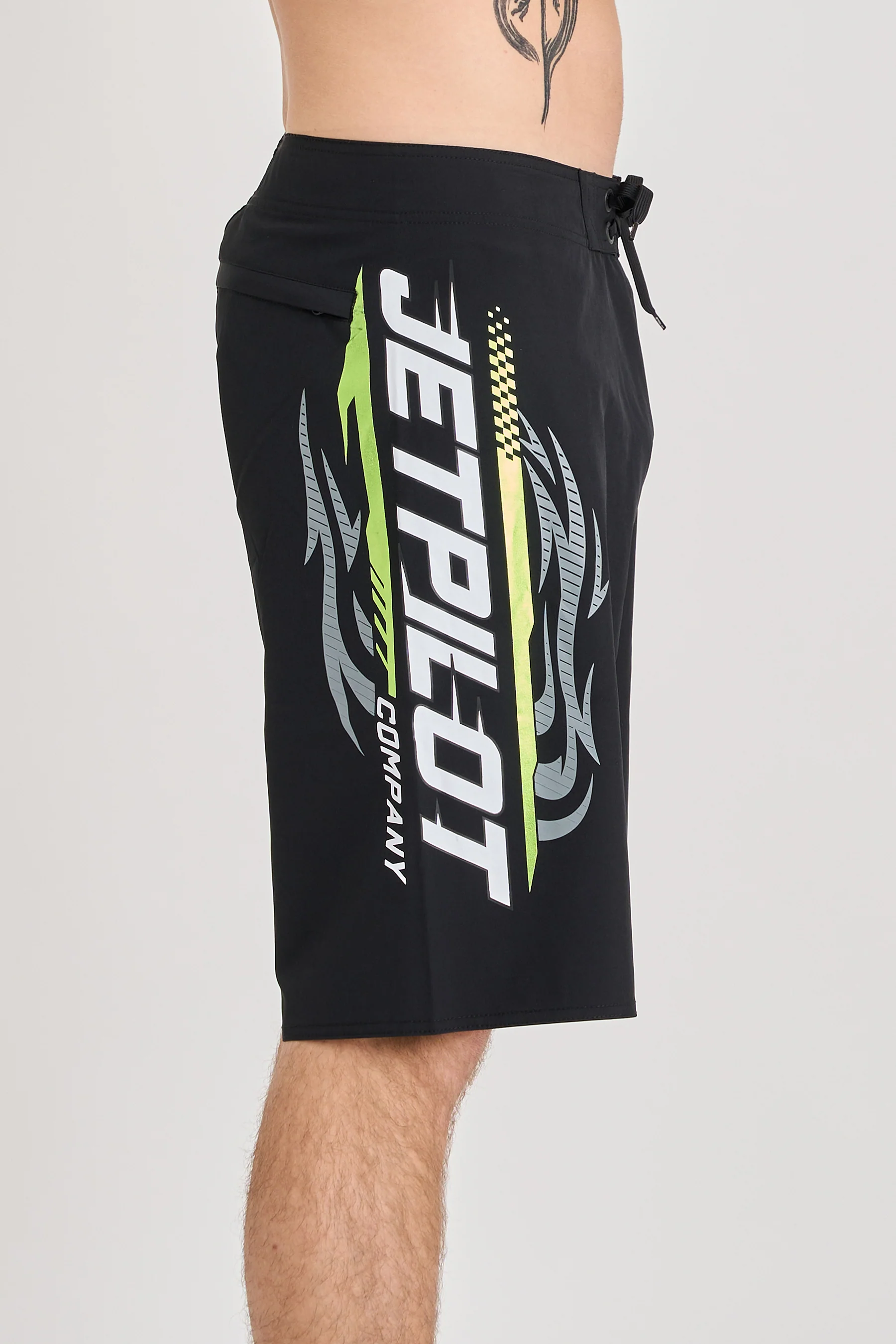 Jetpilot Velocity Boardshort - Black/Green - Image 5