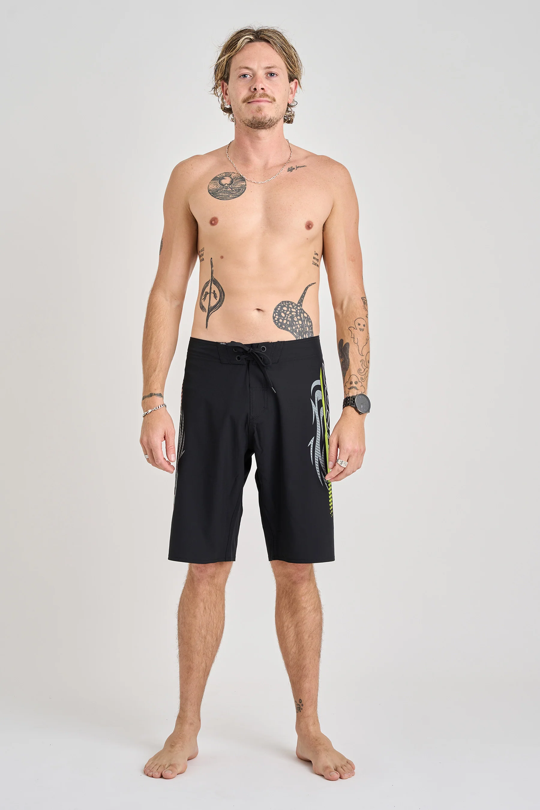 Jetpilot Velocity Boardshort - Black/Green - Image 6