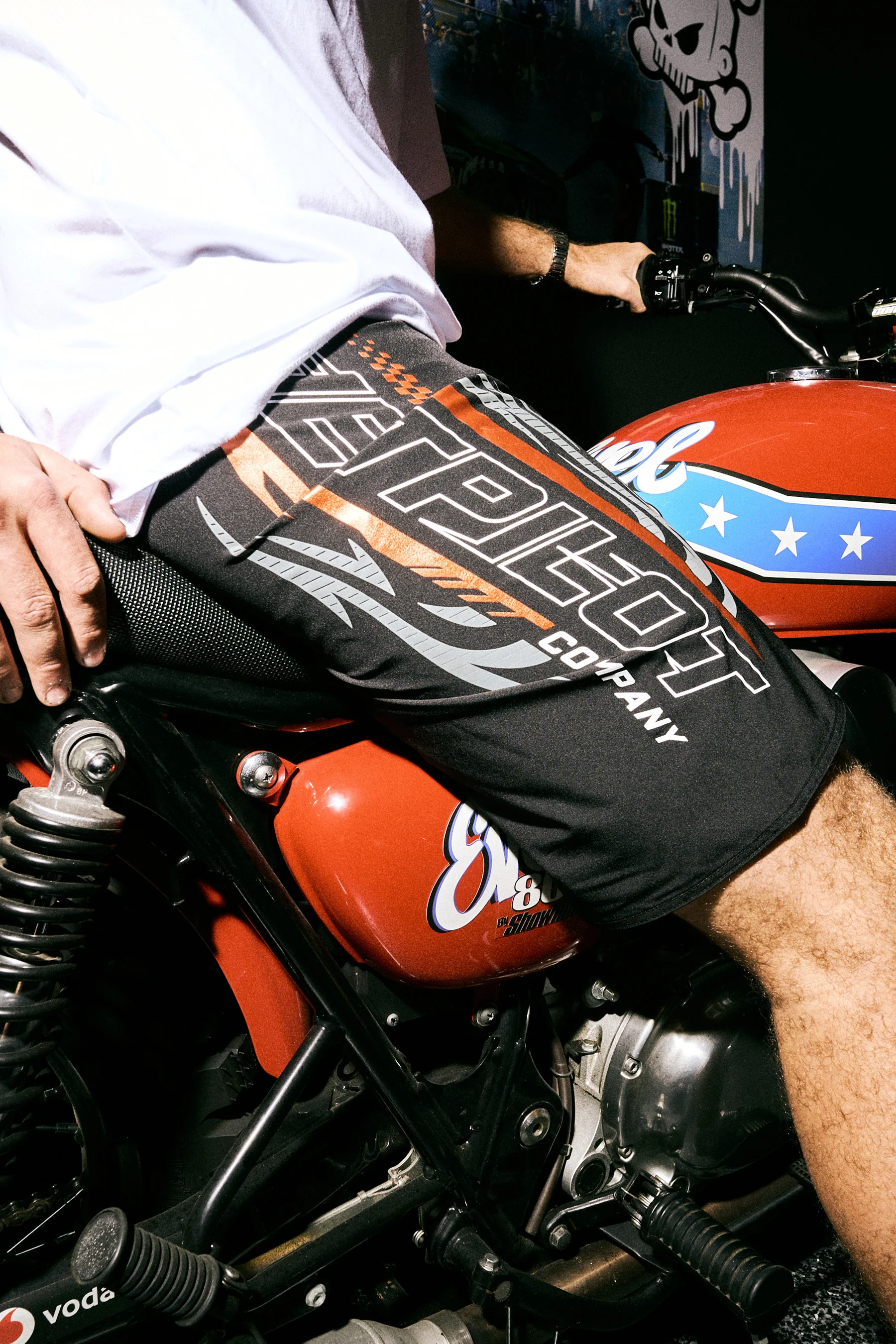 Jetpilot Velocity Boardshort - Black/Orange - Image 2