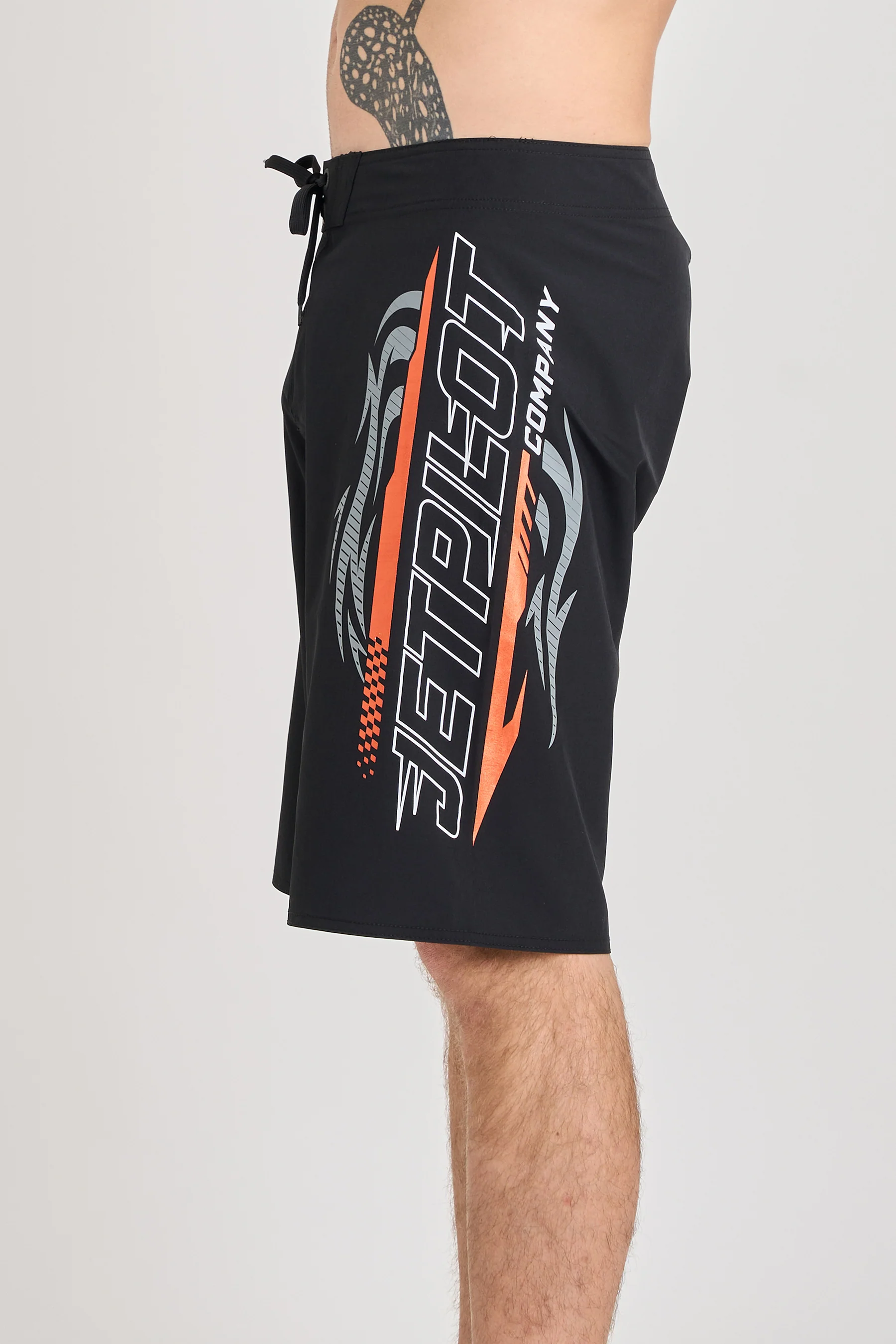 Jetpilot Velocity Boardshort - Black/Orange - Image 3