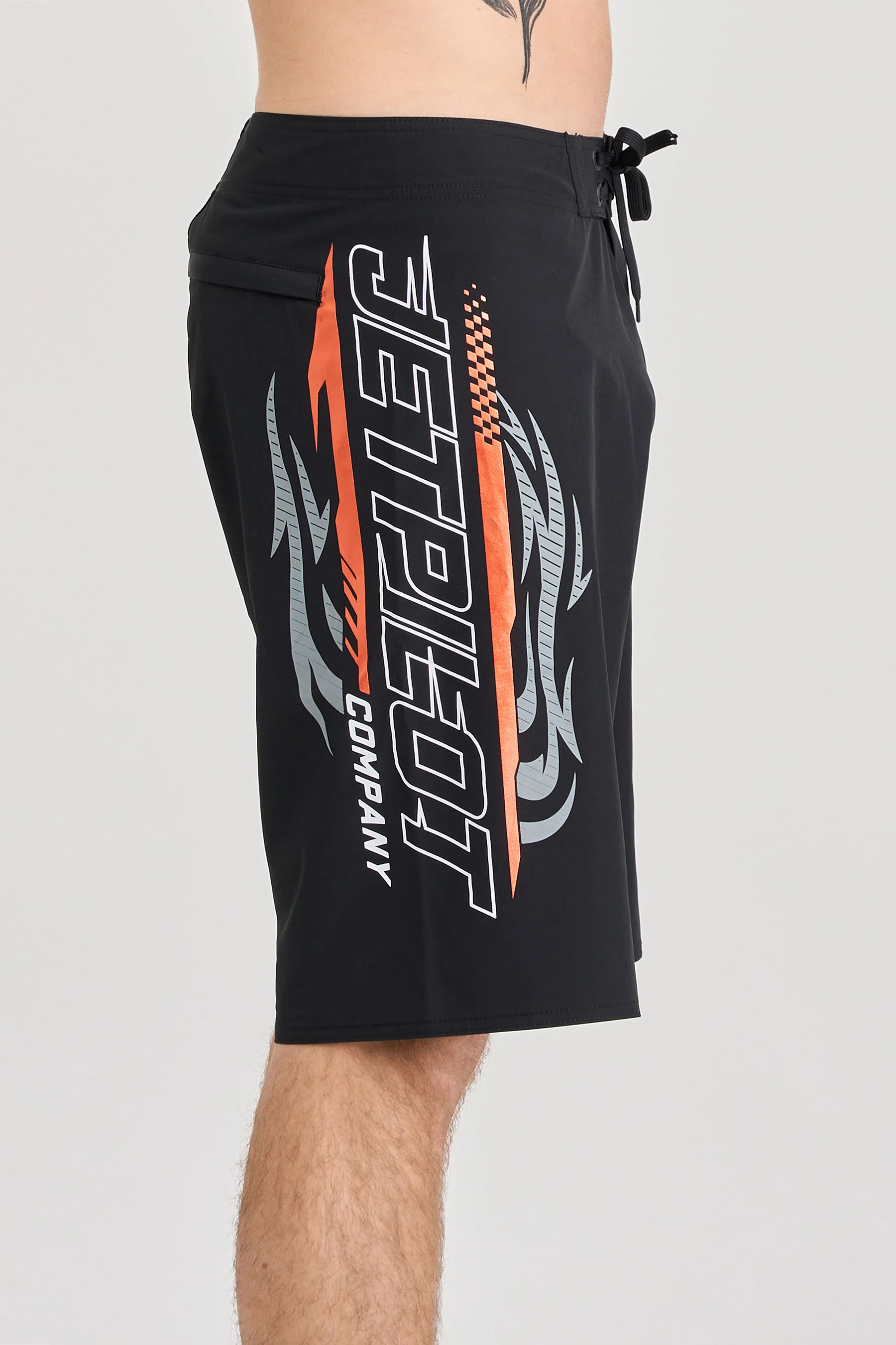 Jetpilot Velocity Boardshort - Black/Orange - Image 5