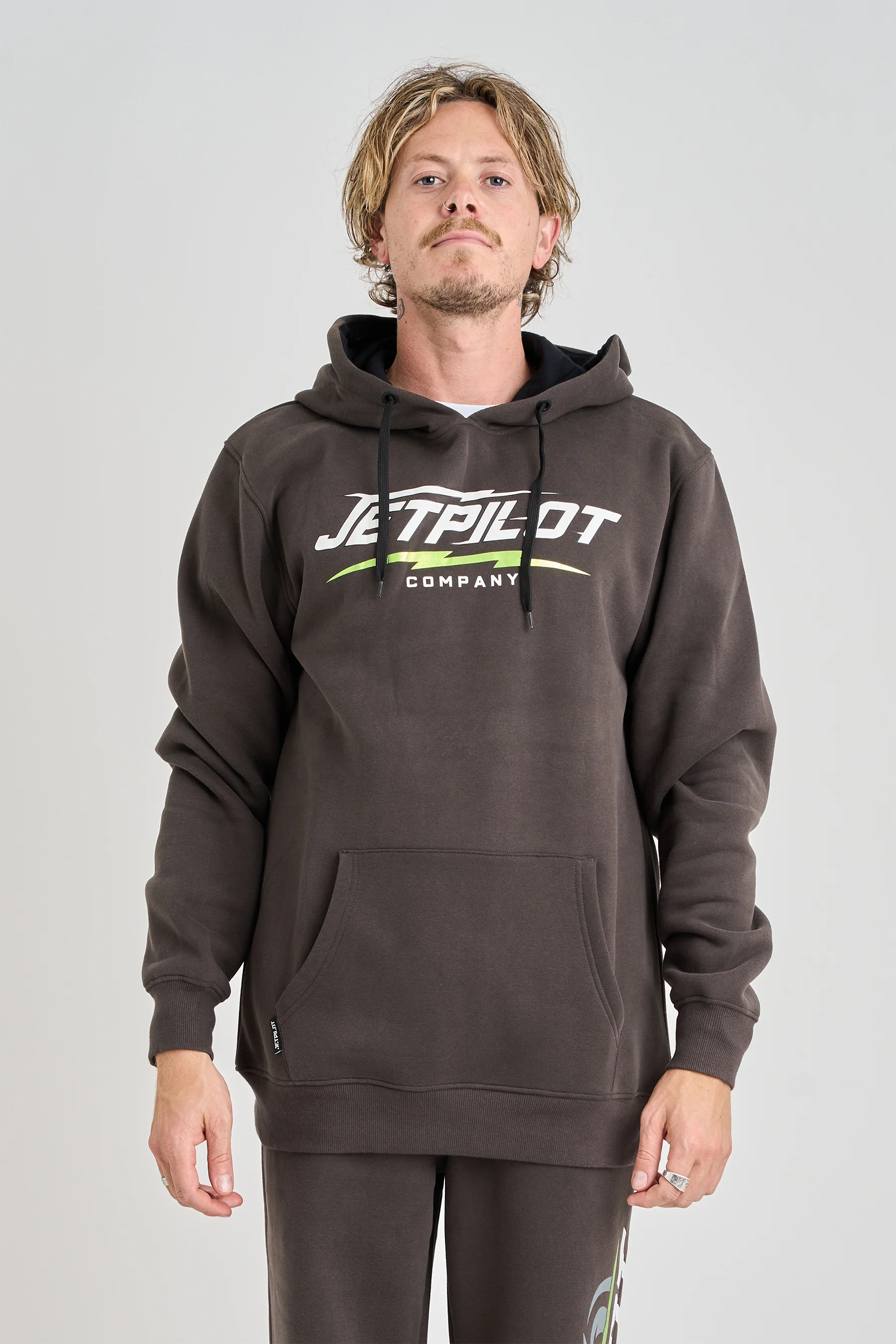 Jetpilot Velocity Pullover Hoodie - Grey