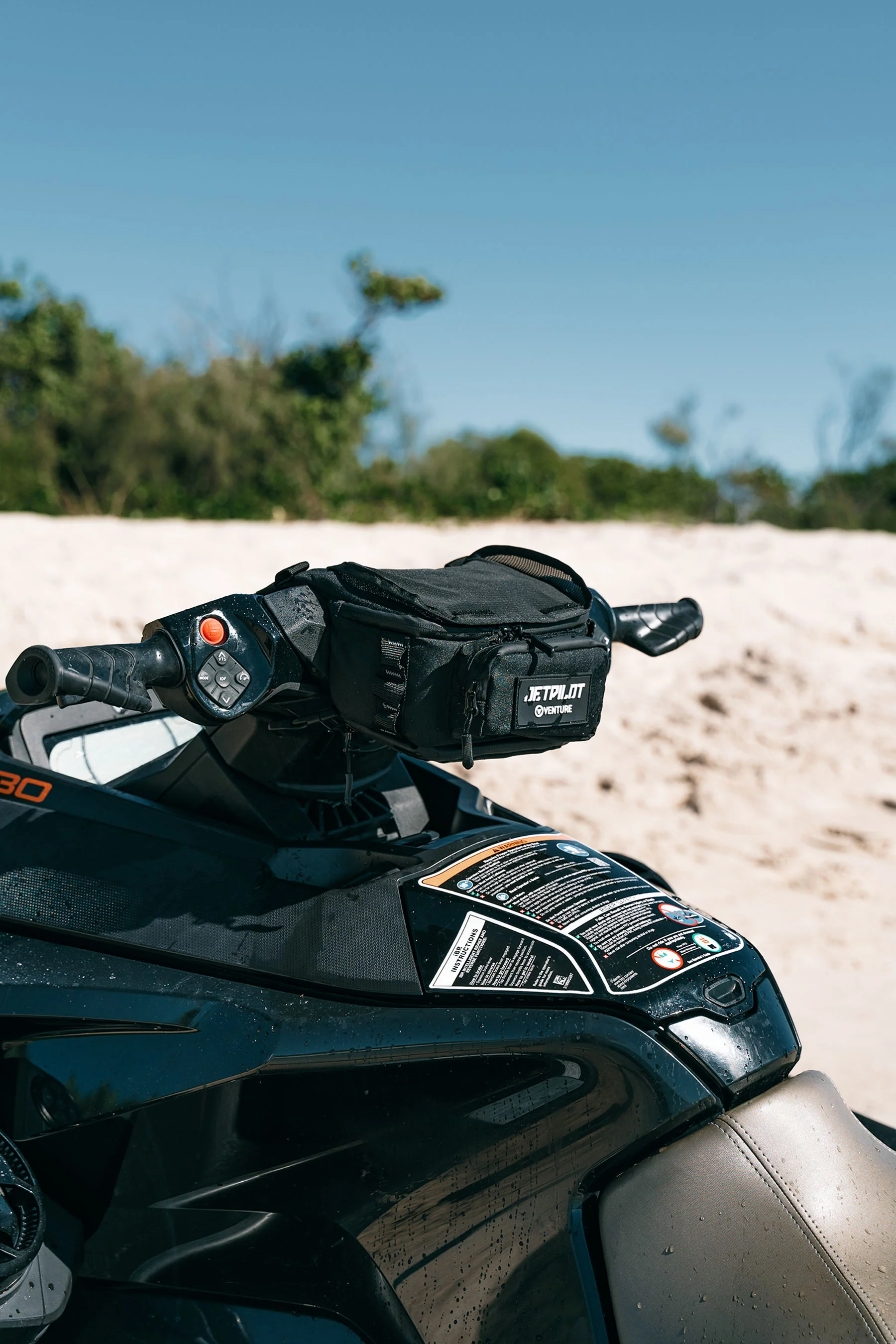Jetpilot Venture Handle Bar Bag - Black - Image 5