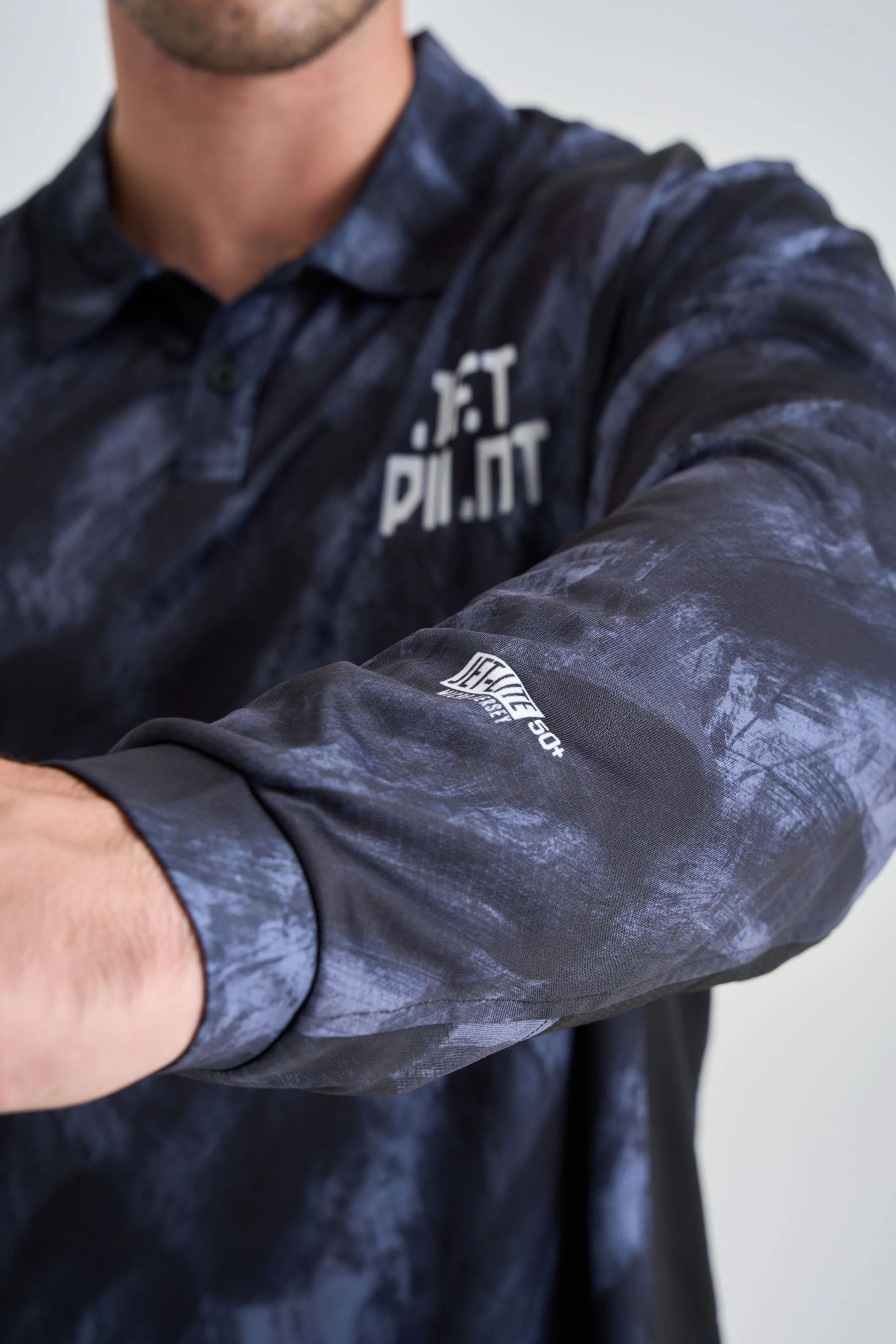 Jetpilot Venture Long Sleeve Fishing Polo - Black - Image 5