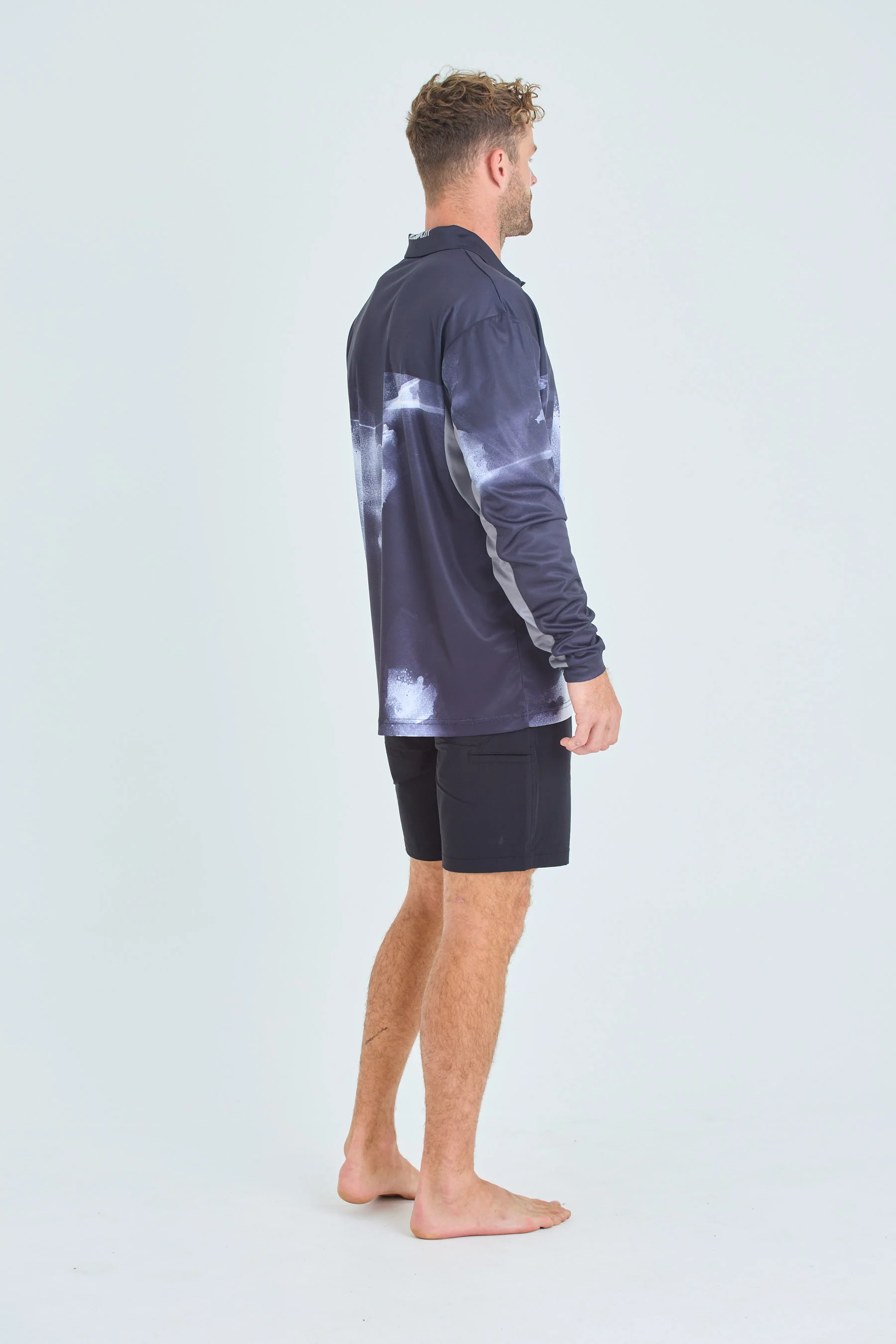 Jetpilot Venture Mens LS Fishing Polo - Black - Image 4