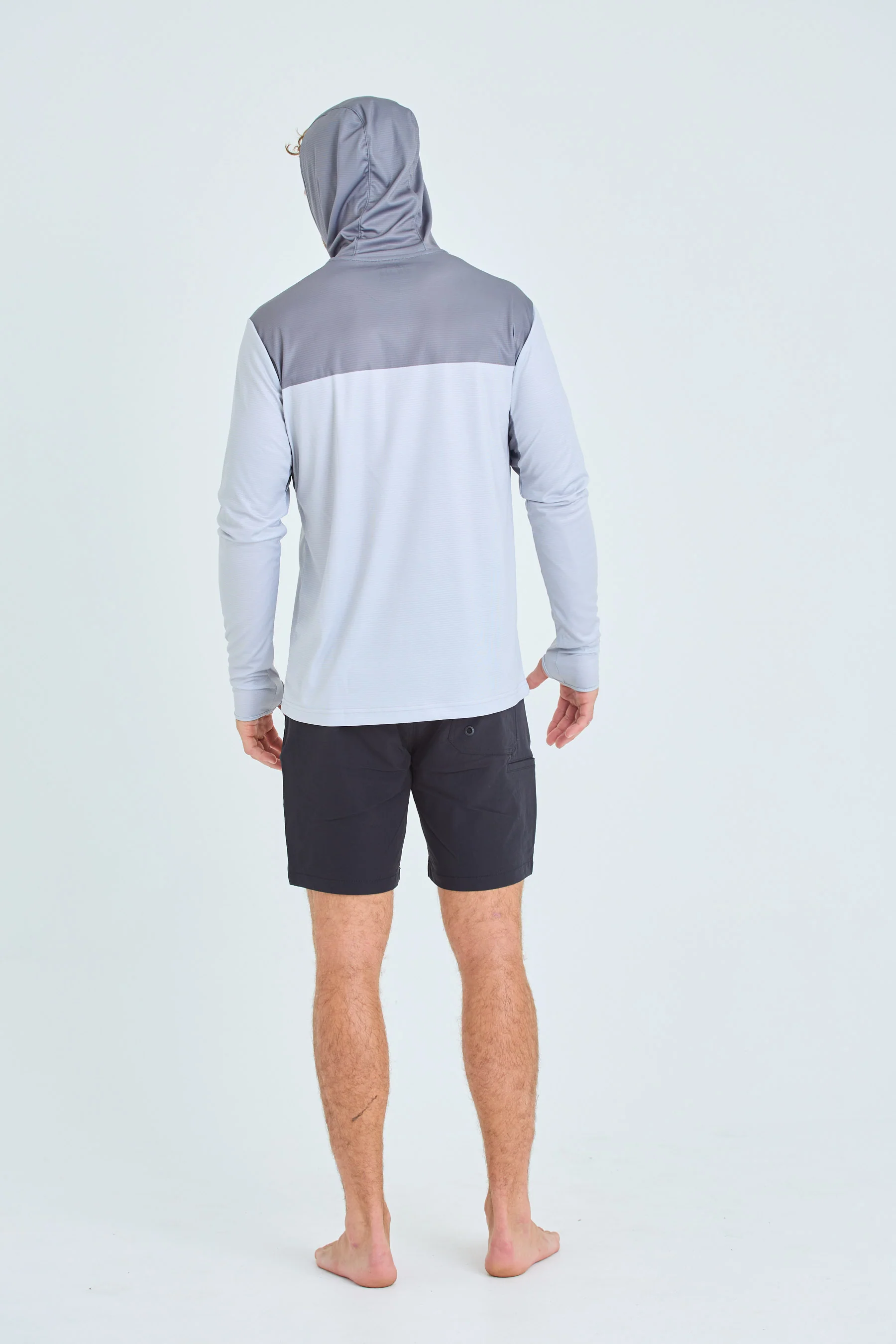 Jetpilot Venture Mens LS Hooded Hydro Tee - Grey - Image 4