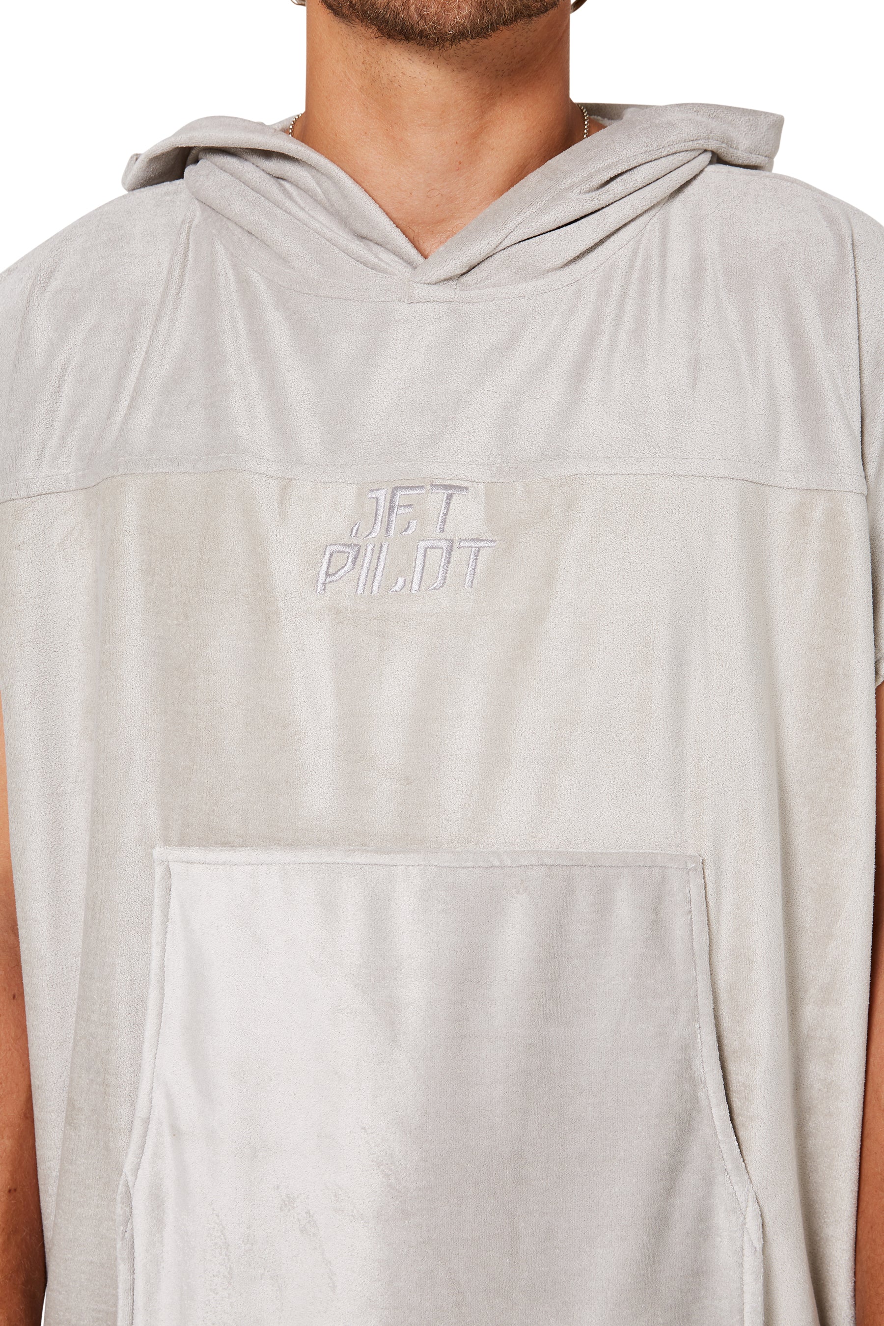 Jetpilot Venture Unisex Hoodie Towel - Grey - Image 4