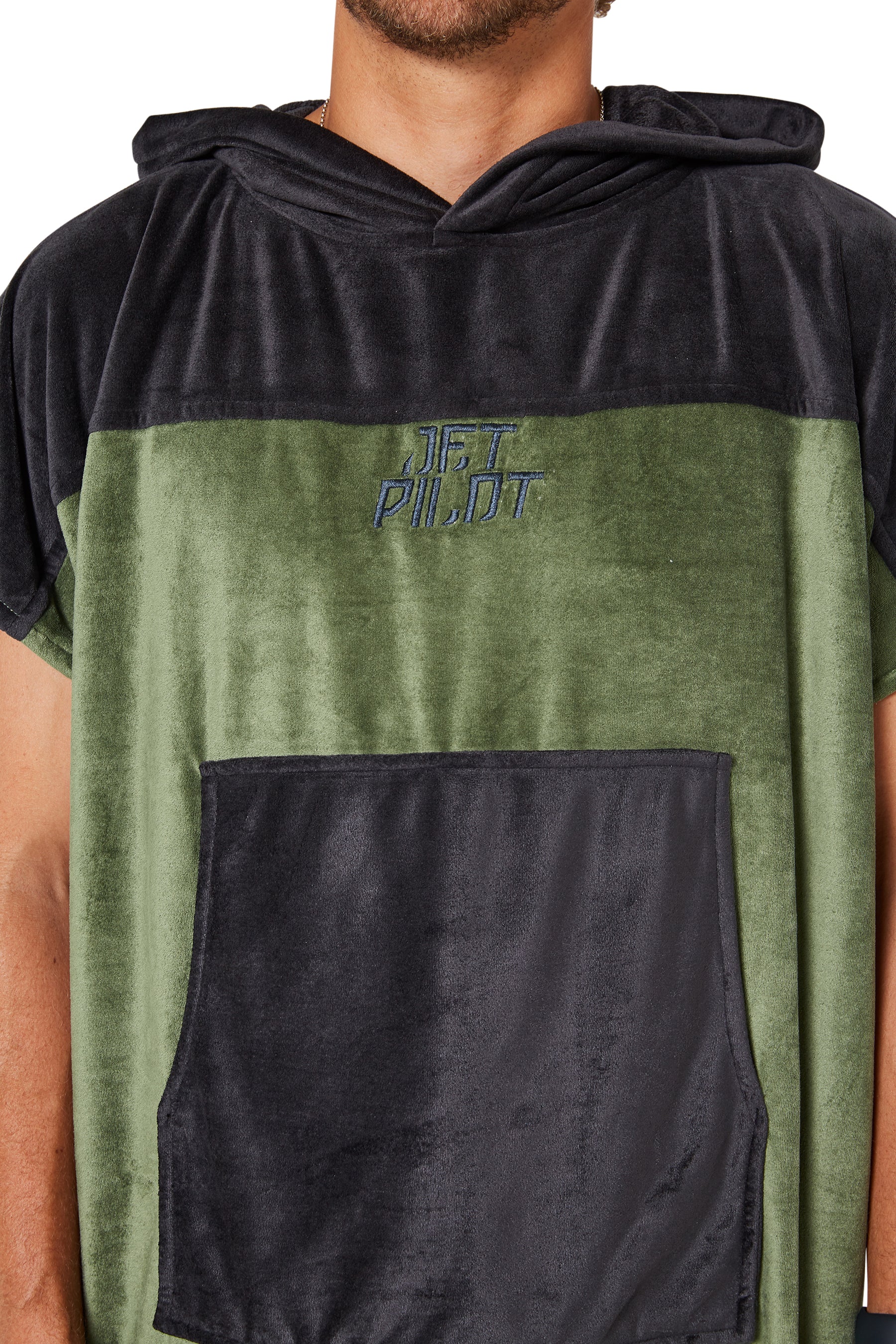 Jetpilot Venture Unisex Hoodie Towel - Sage - Image 4
