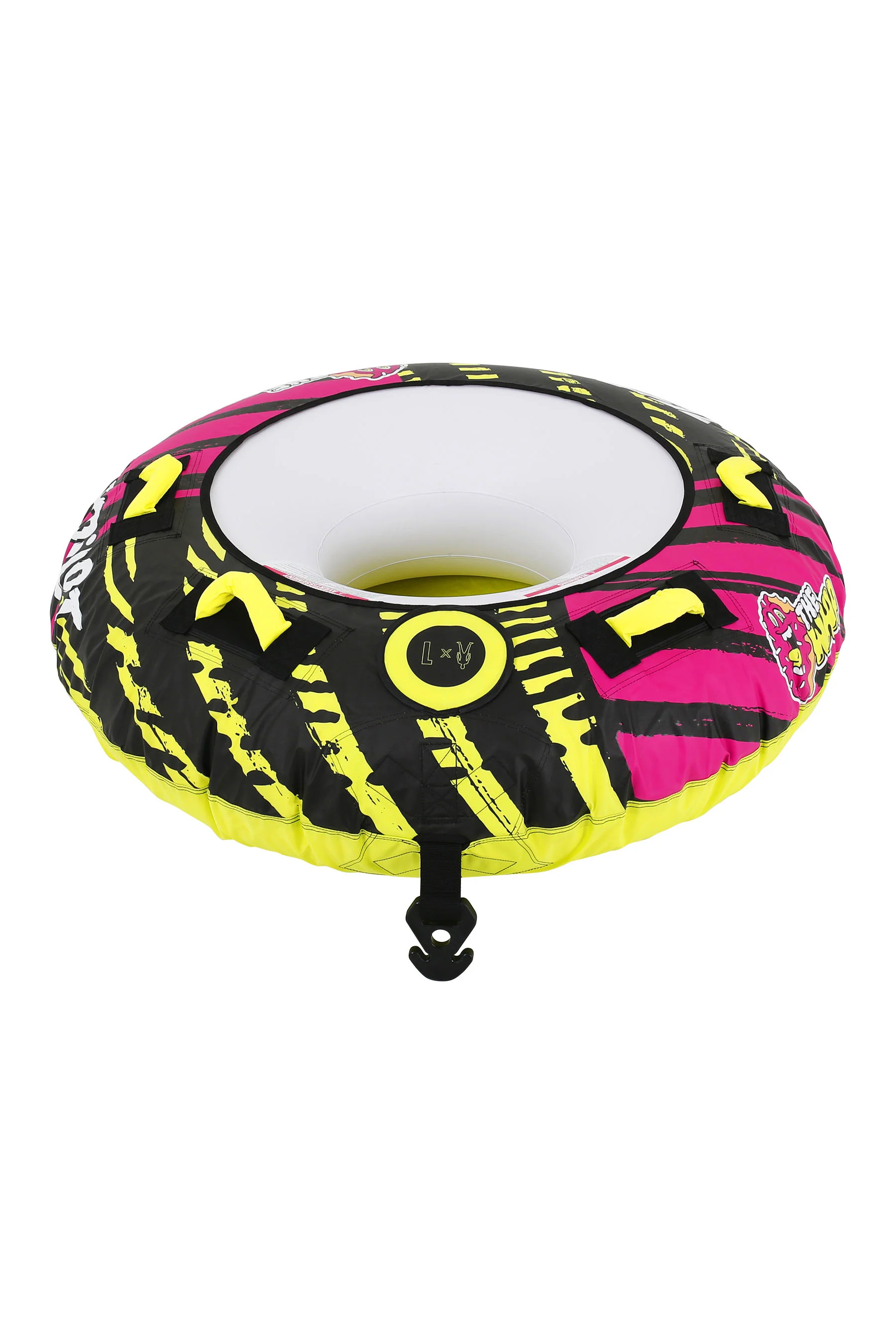Jetpilot Whip 1 Person Towable Tube - Pink/Lime - Image 3