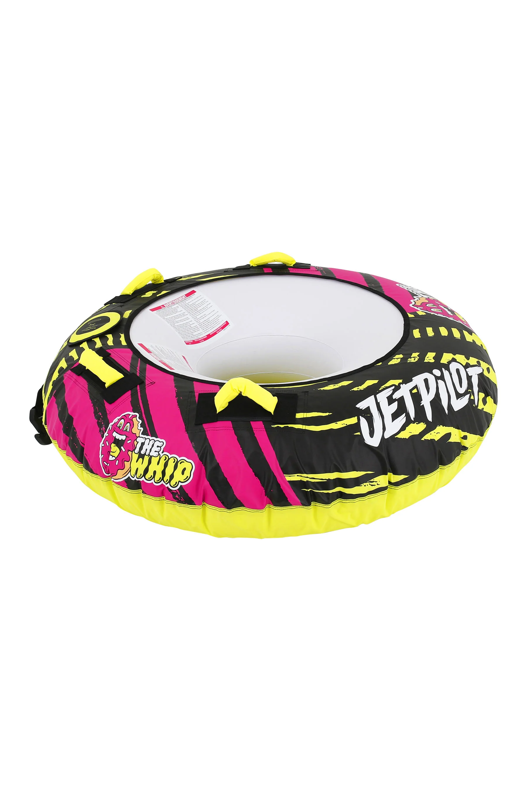 Jetpilot Whip 1 Person Towable Tube - Pink/Lime - Image 4
