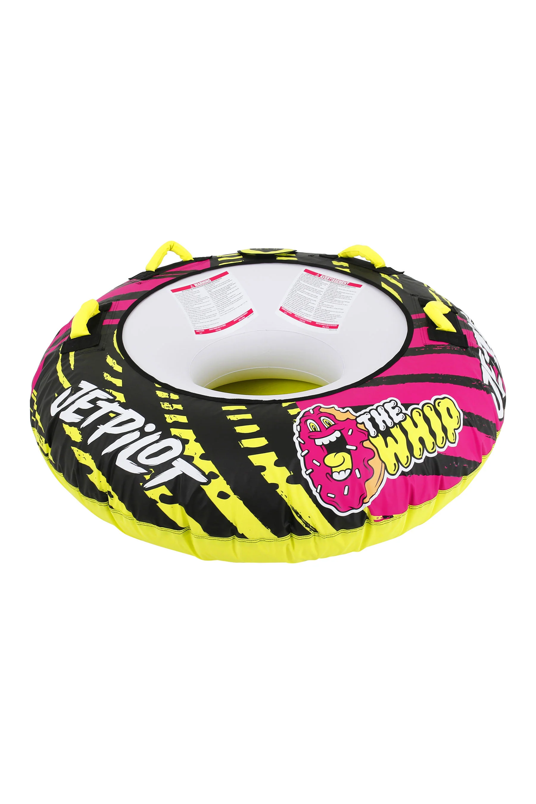 Jetpilot Whip 1 Person Towable Tube - Pink/Lime - Image 5