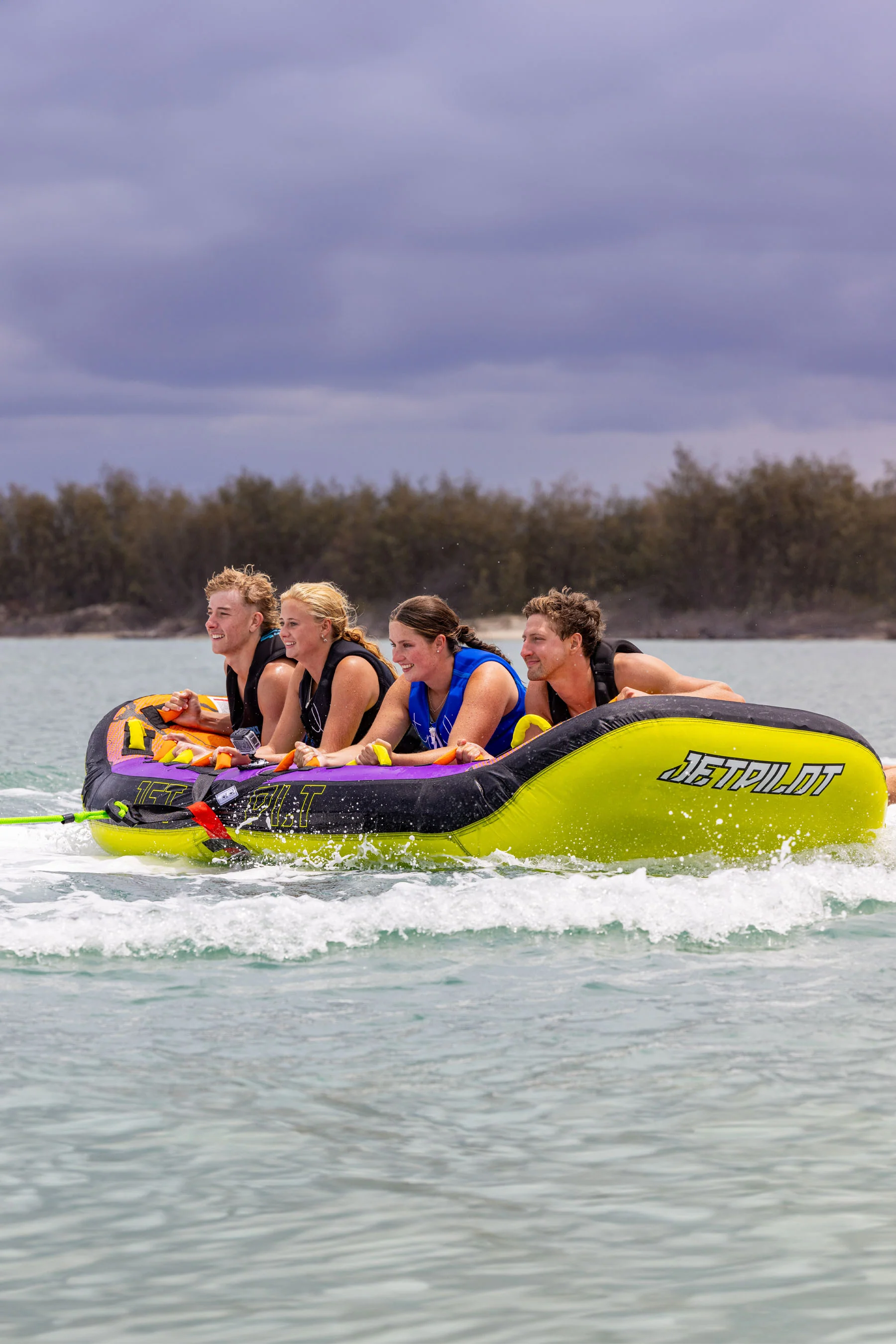 Jetpilot Wing 4 Person Towable Tube - Purple/Orange - Image 5