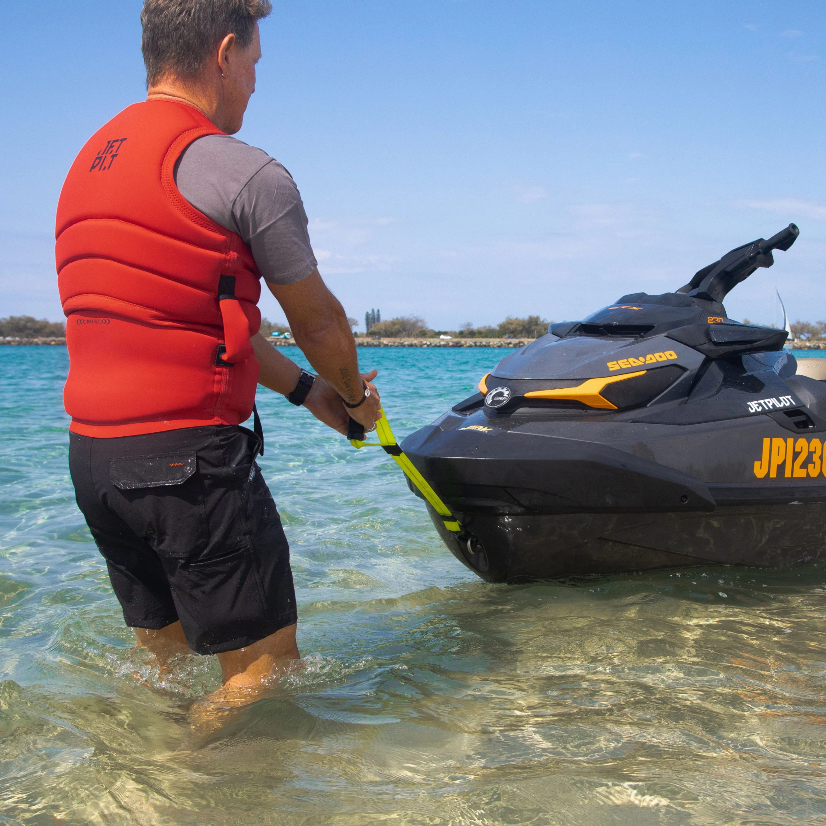 Jetpilot x Strong Arm Strap - Fluro Yellow - Image 4
