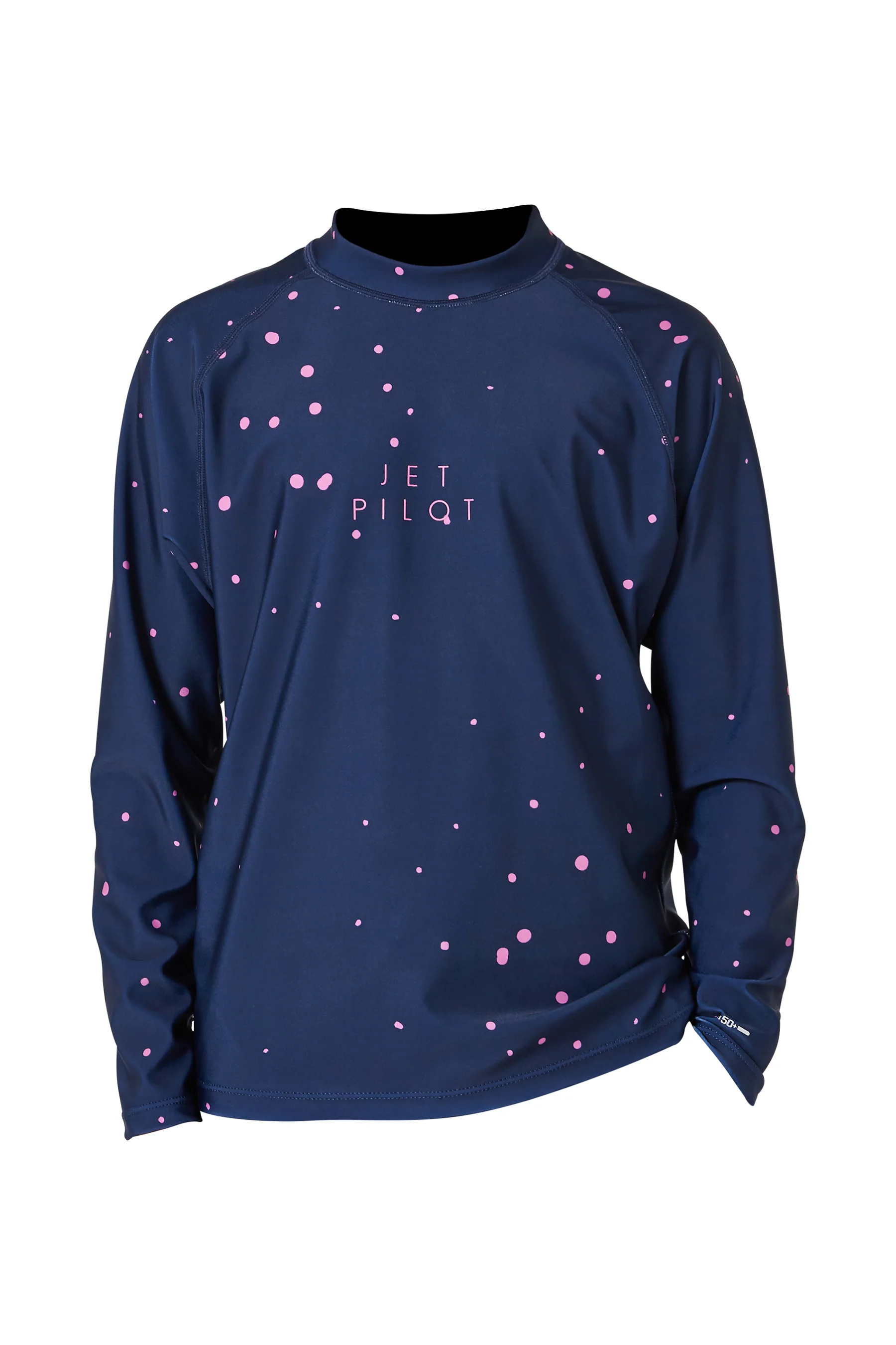 Jetpilot Youth LS Hydro Girls Rashie - Navy - Image 3