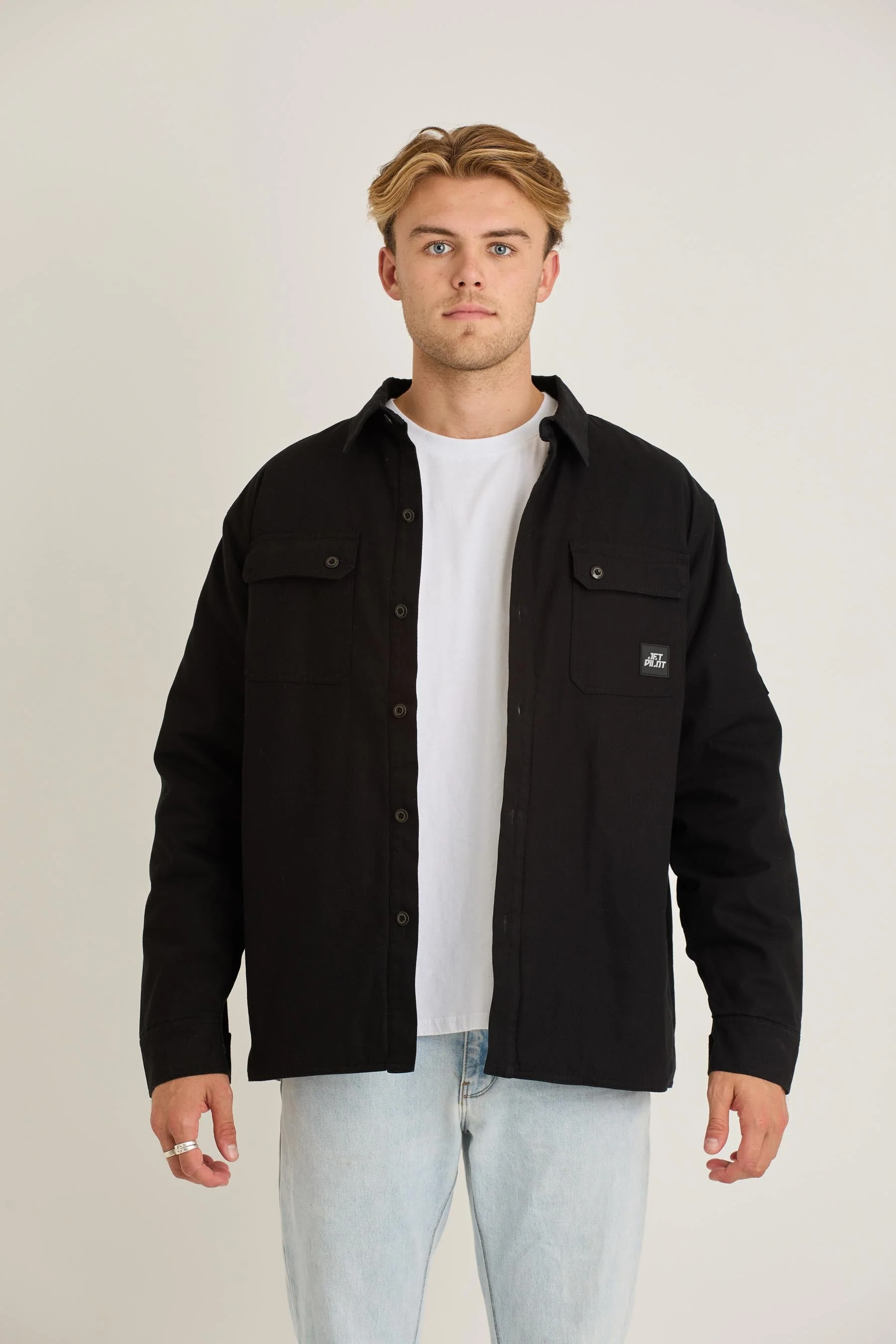Canvas Mens Jacket - Black - Image 3