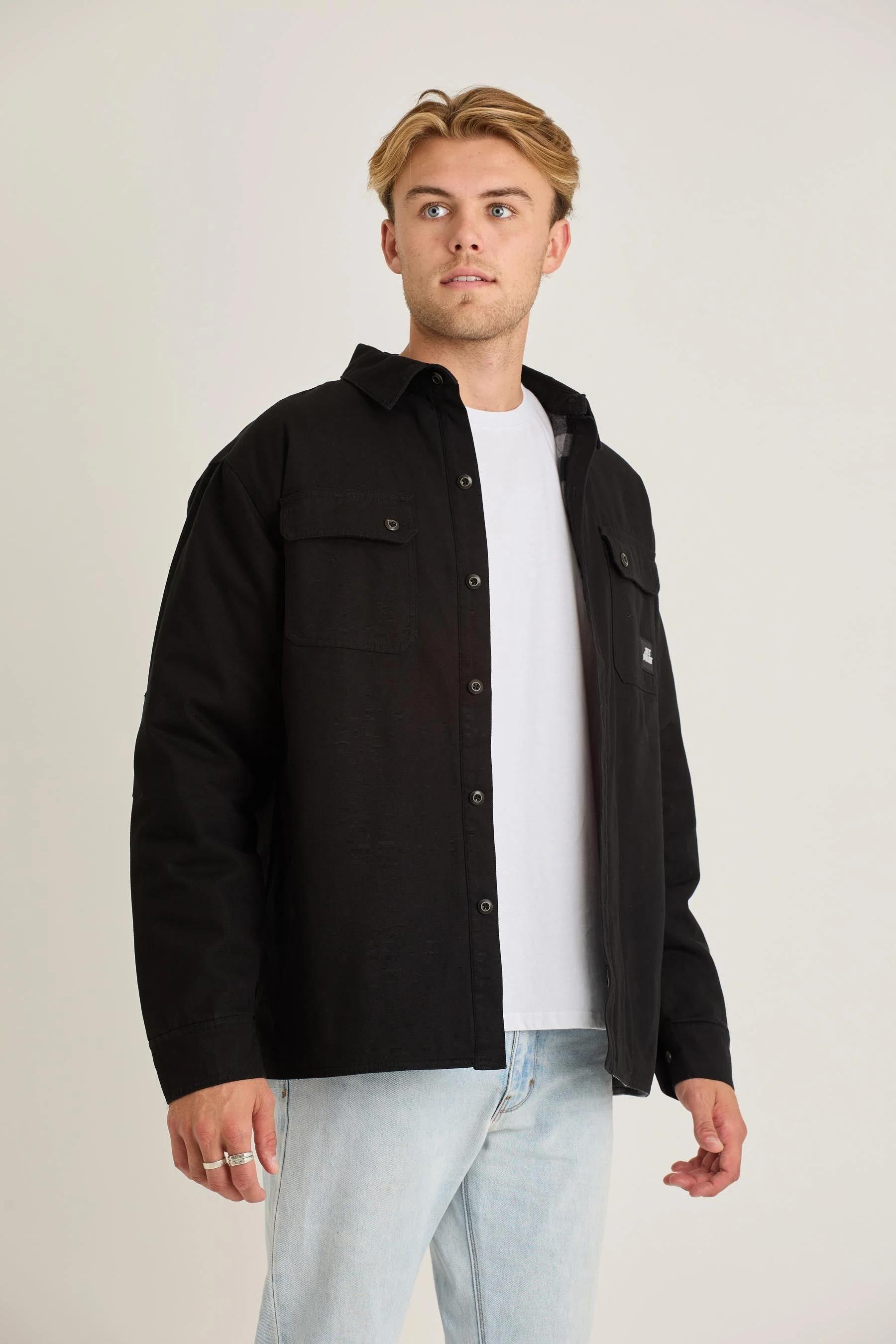 Canvas Mens Jacket - Black - Image 7