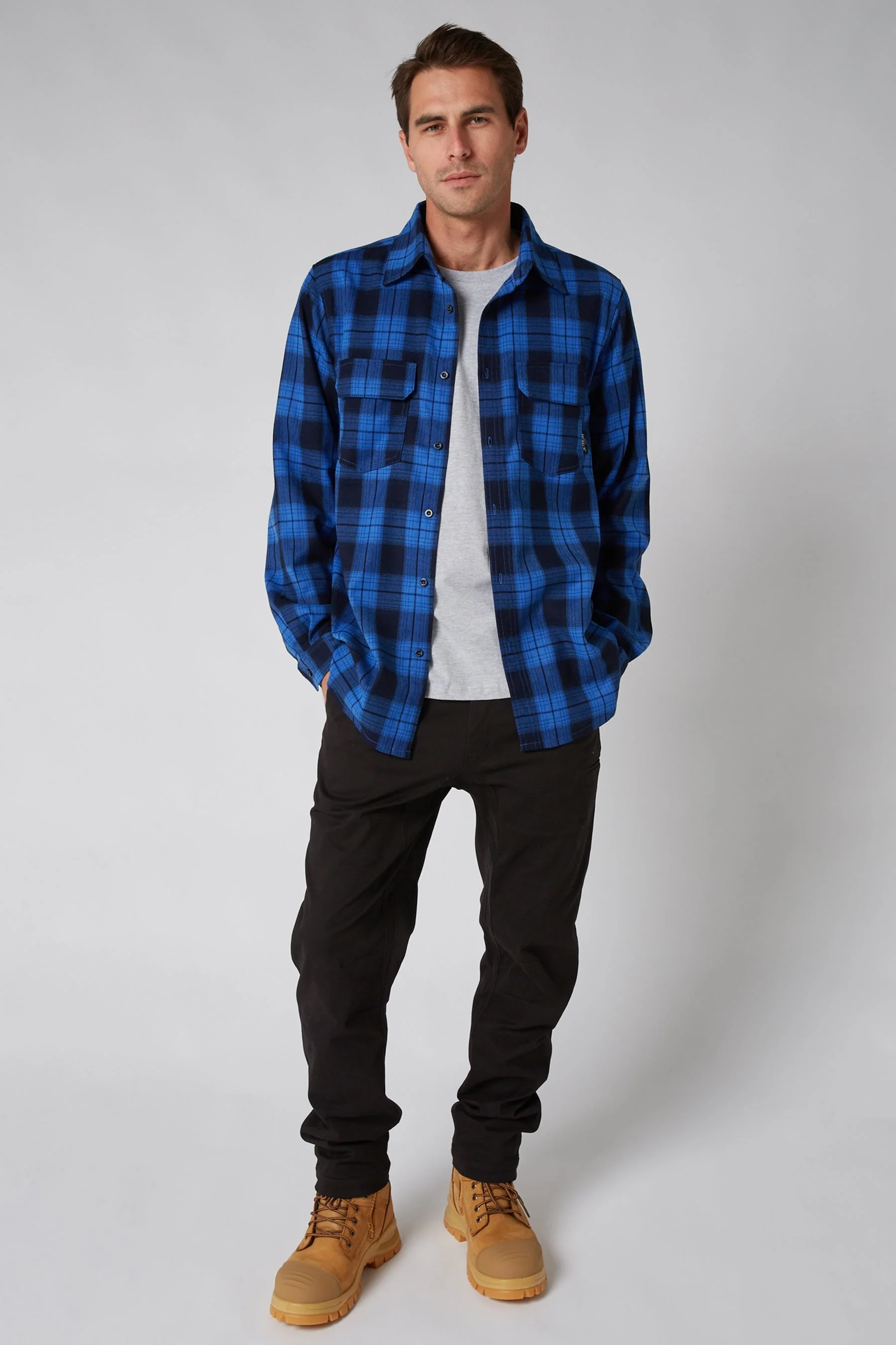 Flannel Shirt - Blue - Image 4
