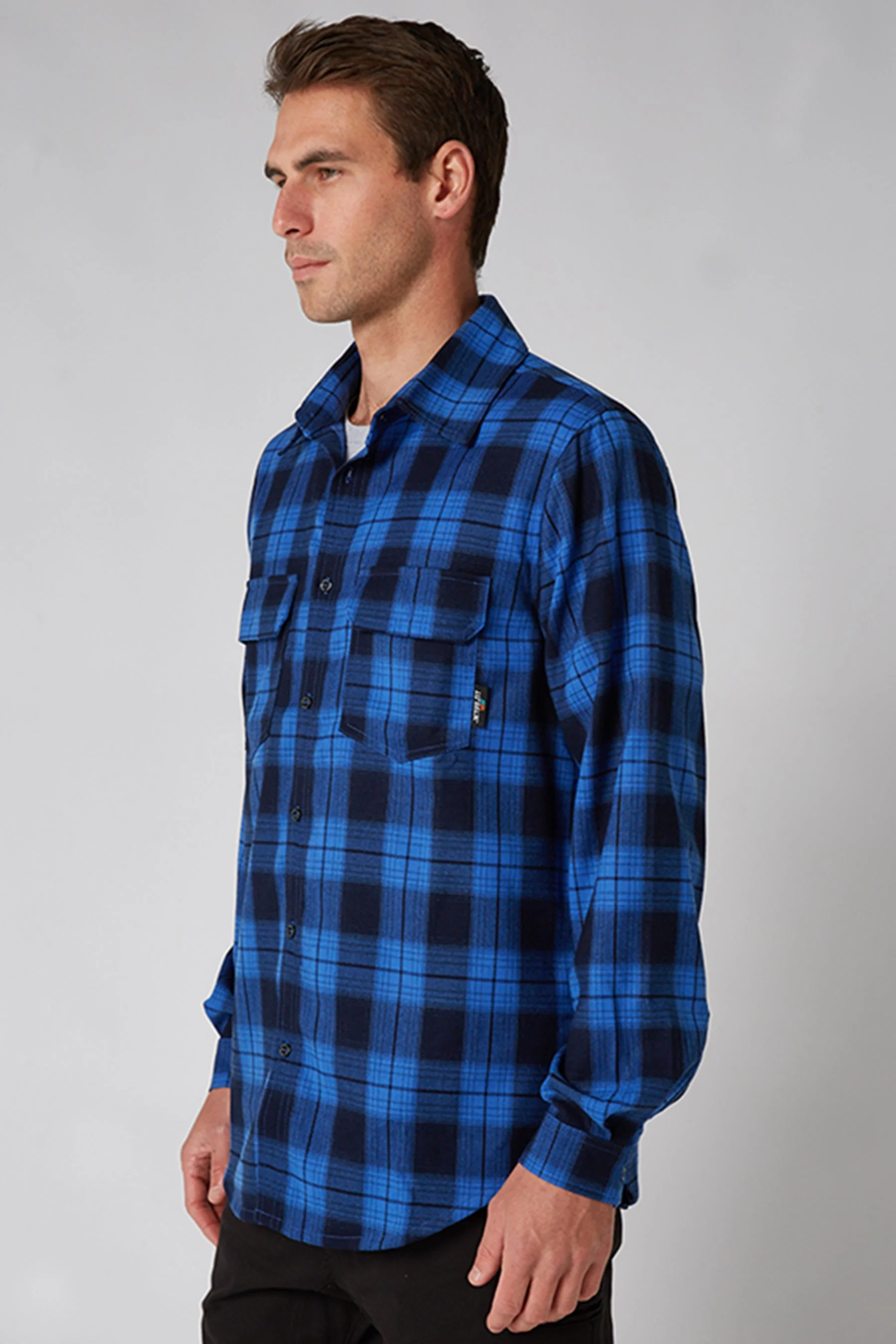Flannel Shirt - Blue - Image 6