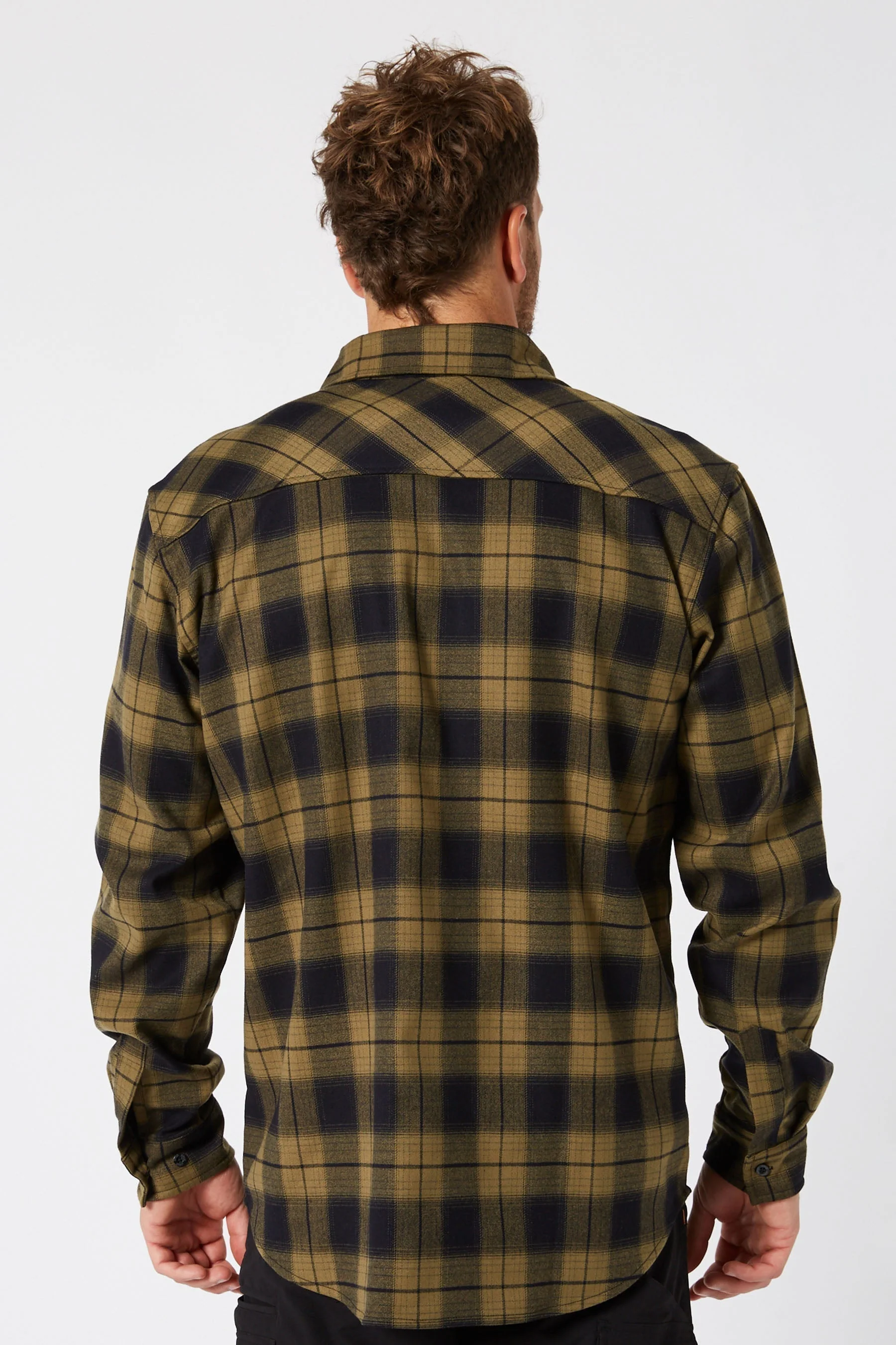 Flannel Shirt - Mustard - Image 3