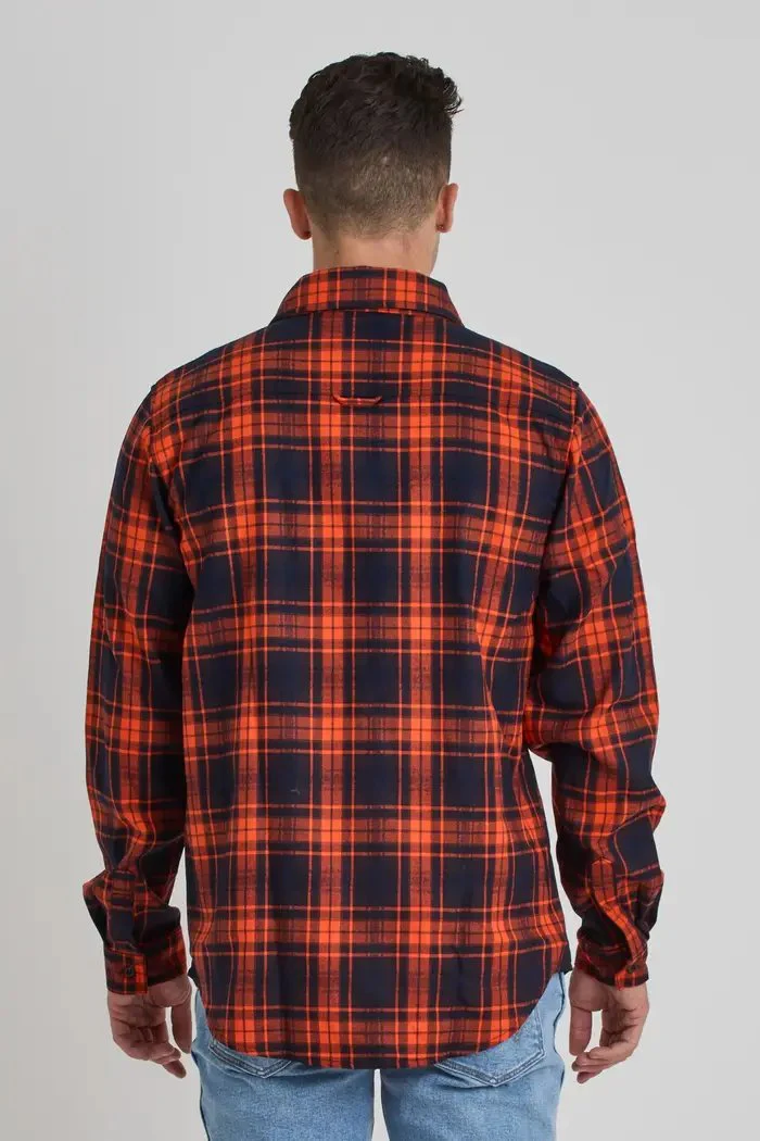 Flannel Shirt - Orange - Image 3