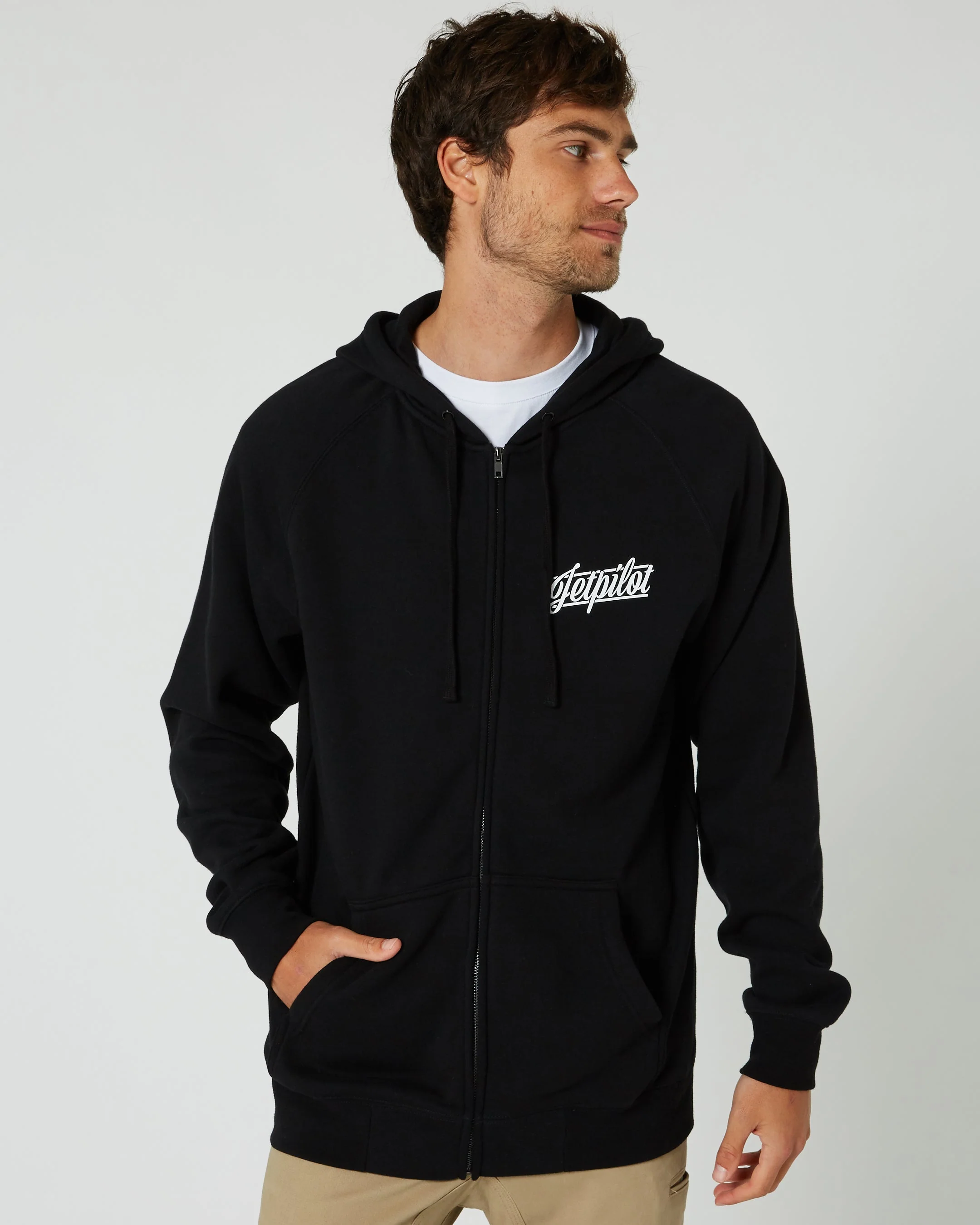 Friday Mens Zip-Up Hoodie - Black