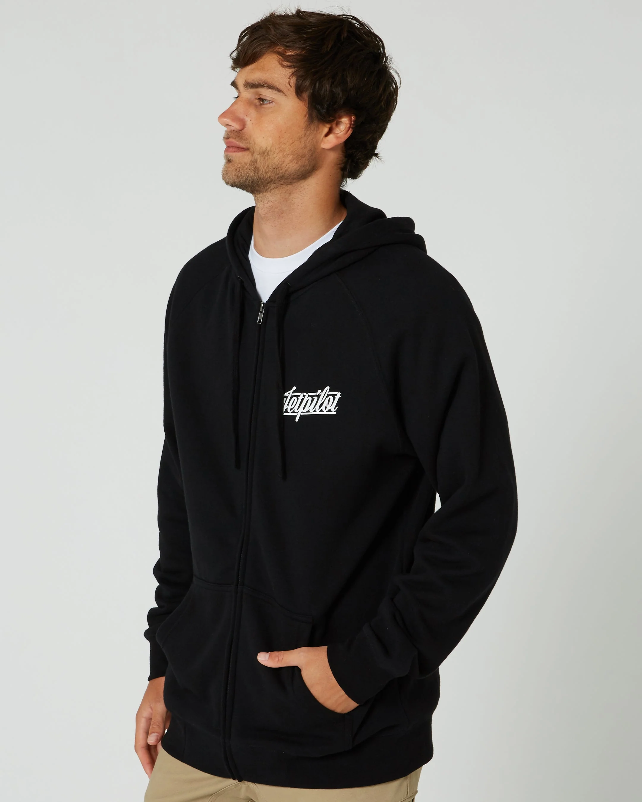Friday Mens Zip-Up Hoodie - Black - Image 2