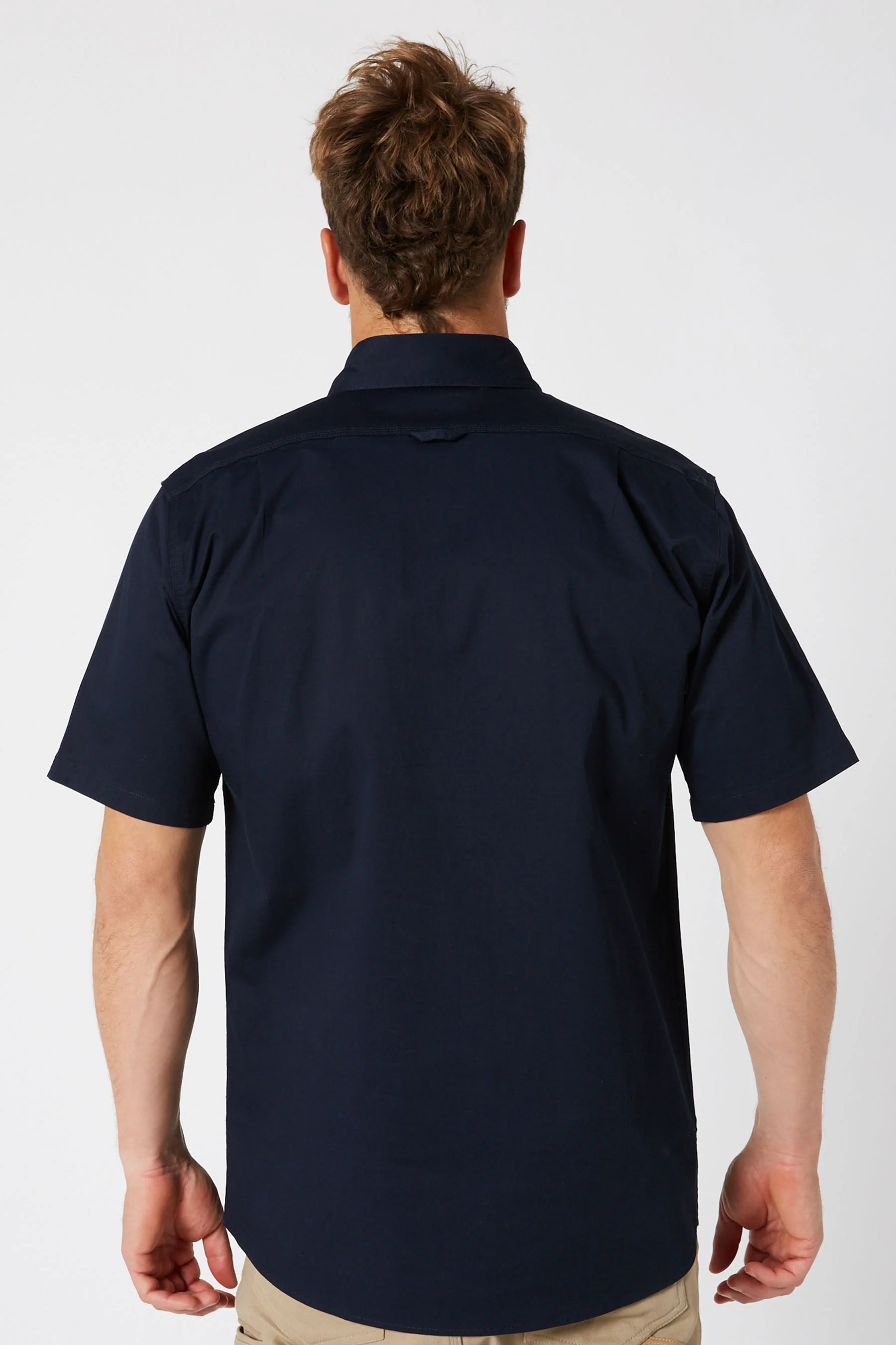 Fueled Mens Short Sleeve Shirt - Navy - Image 3