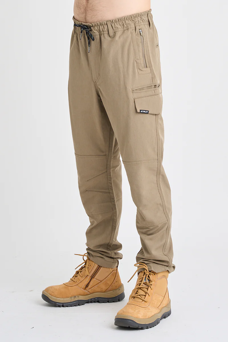 Jet-Lite Hybrid Elastic Waist Pant - Khaki - Image 3
