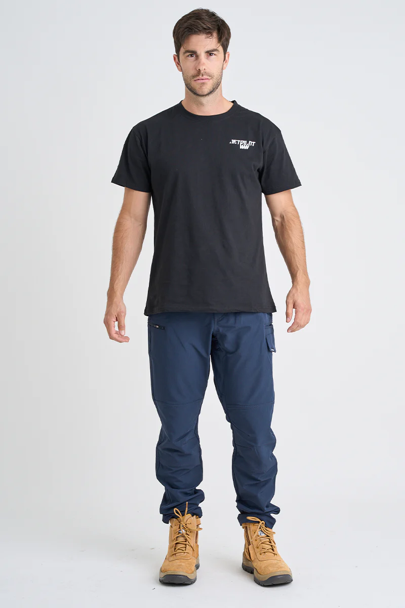 Jet-Lite Hybrid Elastic Waist Pant - Navy - Image 2