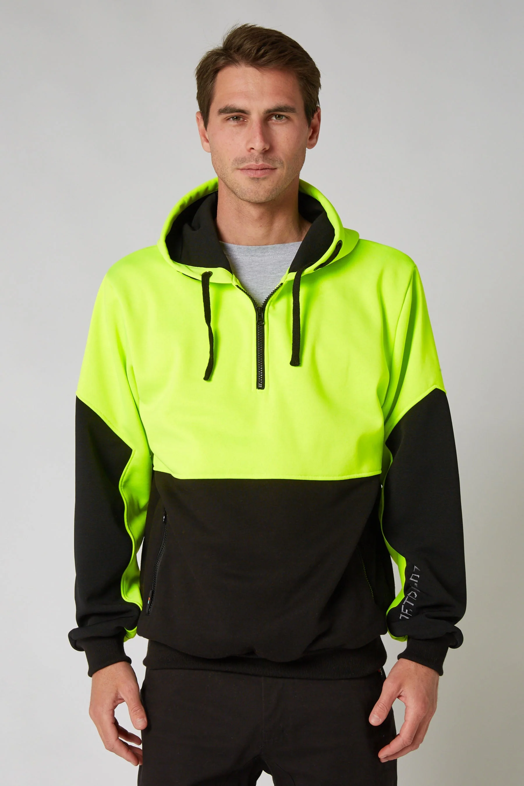 Leveled Mens 2.0 Pullover Hoodie - Hi-Vis Yellow