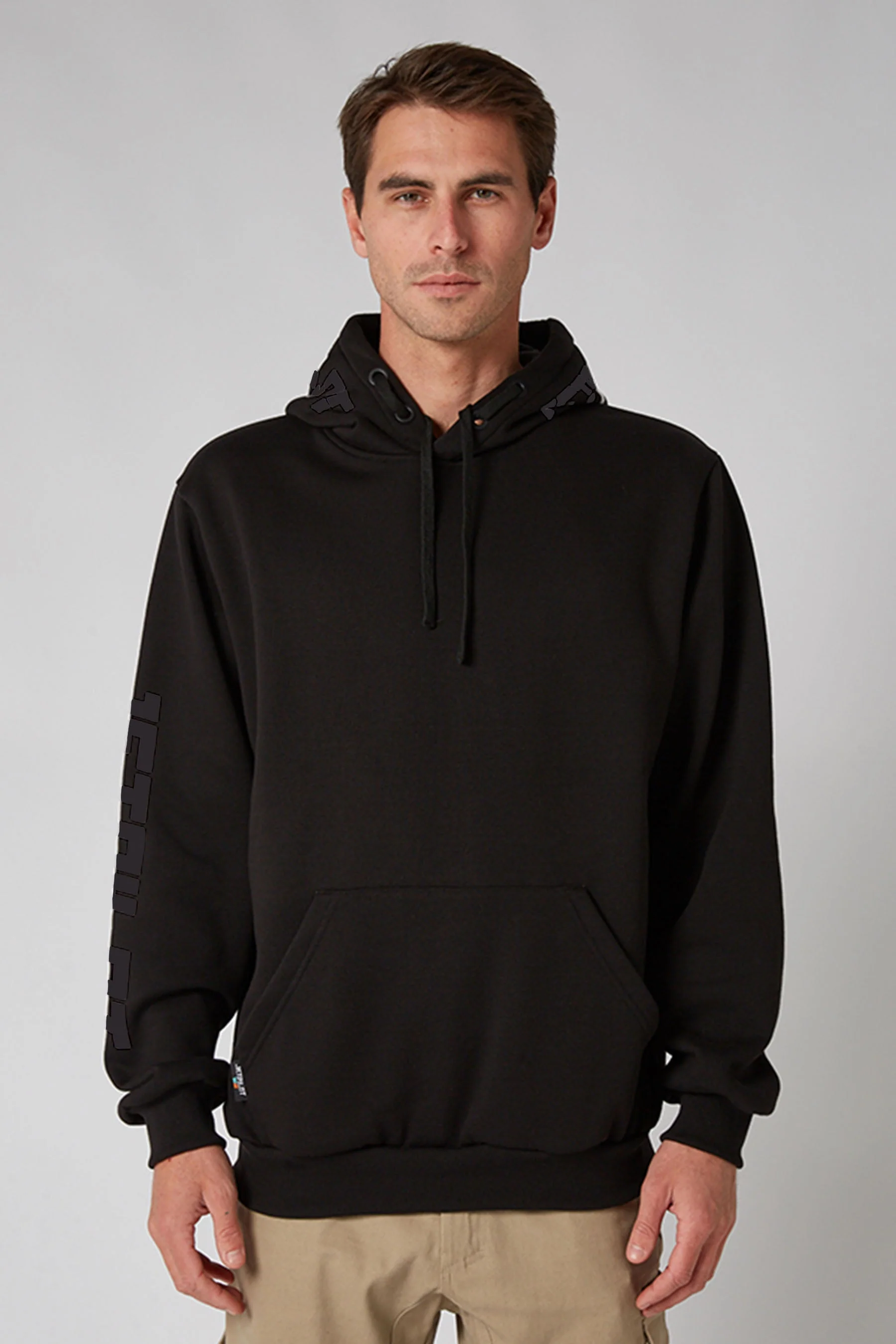 Sparked Mens Pullover Hoodie - Black/Coal