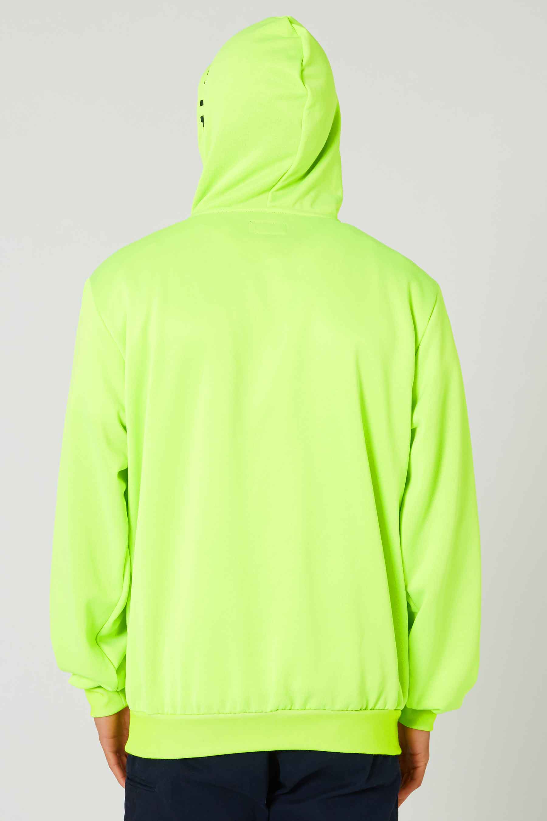 Sparked Mens Pullover Hoodie - Hi Vis Yellow - Image 4