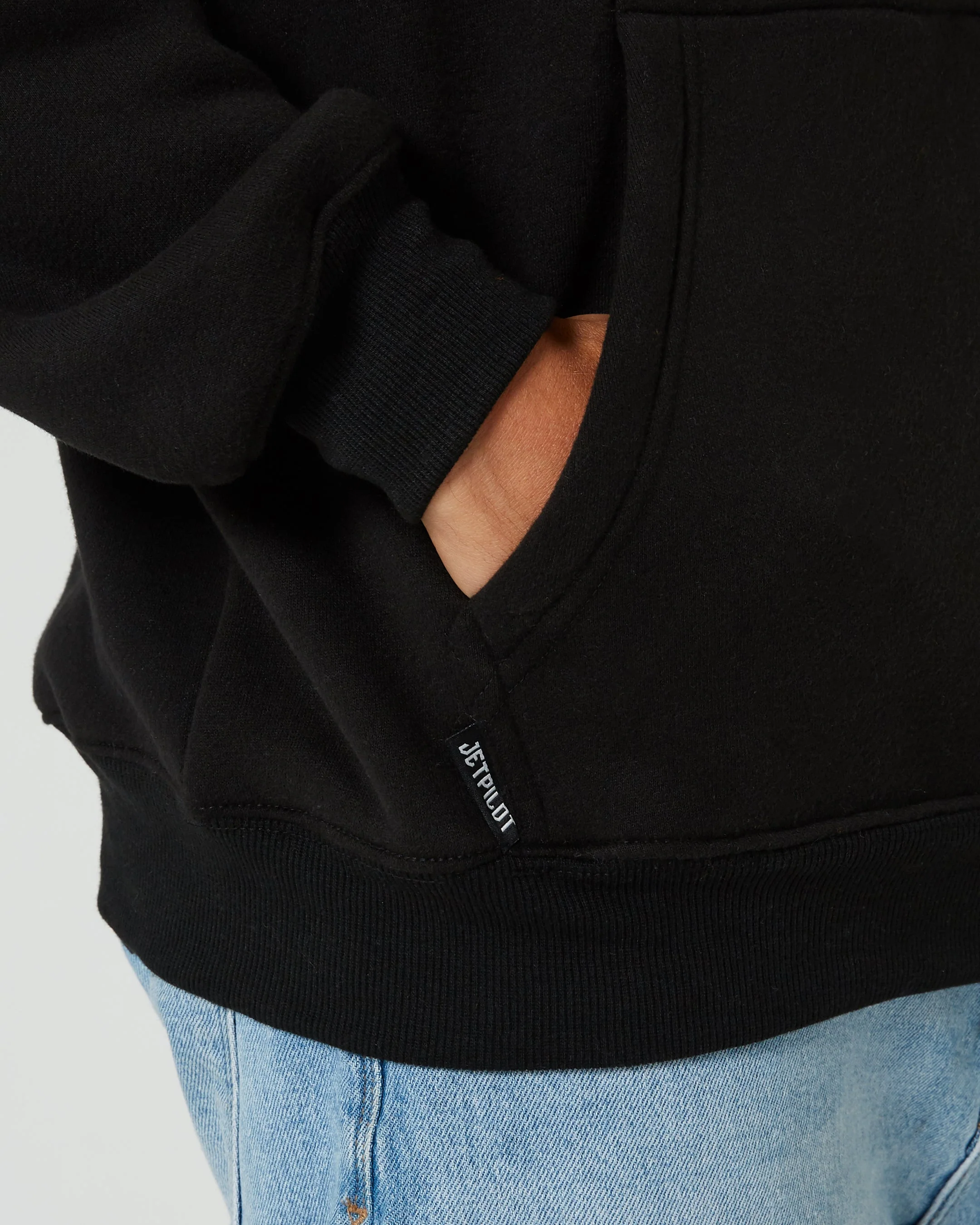 United Mens Pullover Hoodie - Black - Image 2