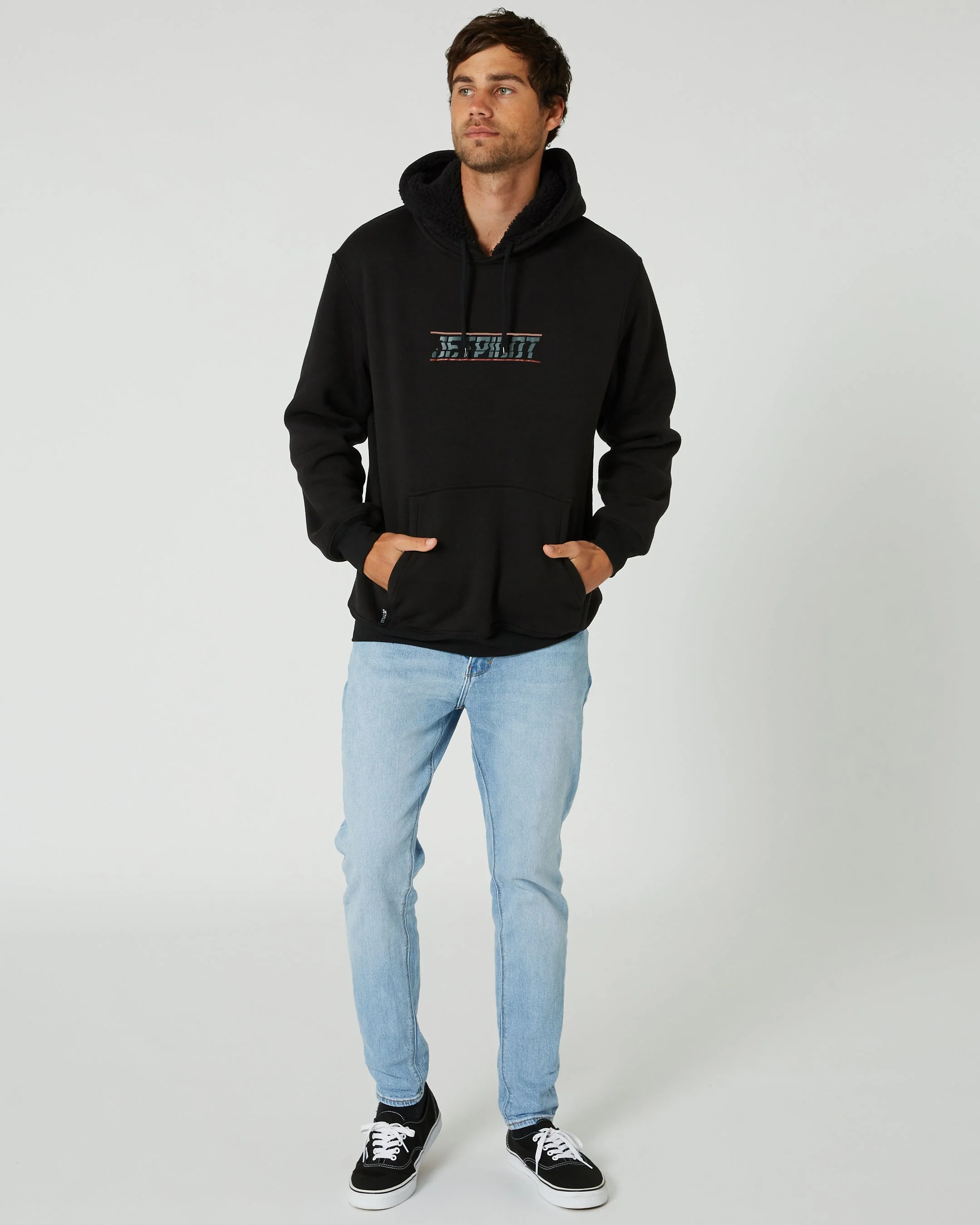 United Mens Pullover Hoodie - Black - Image 4