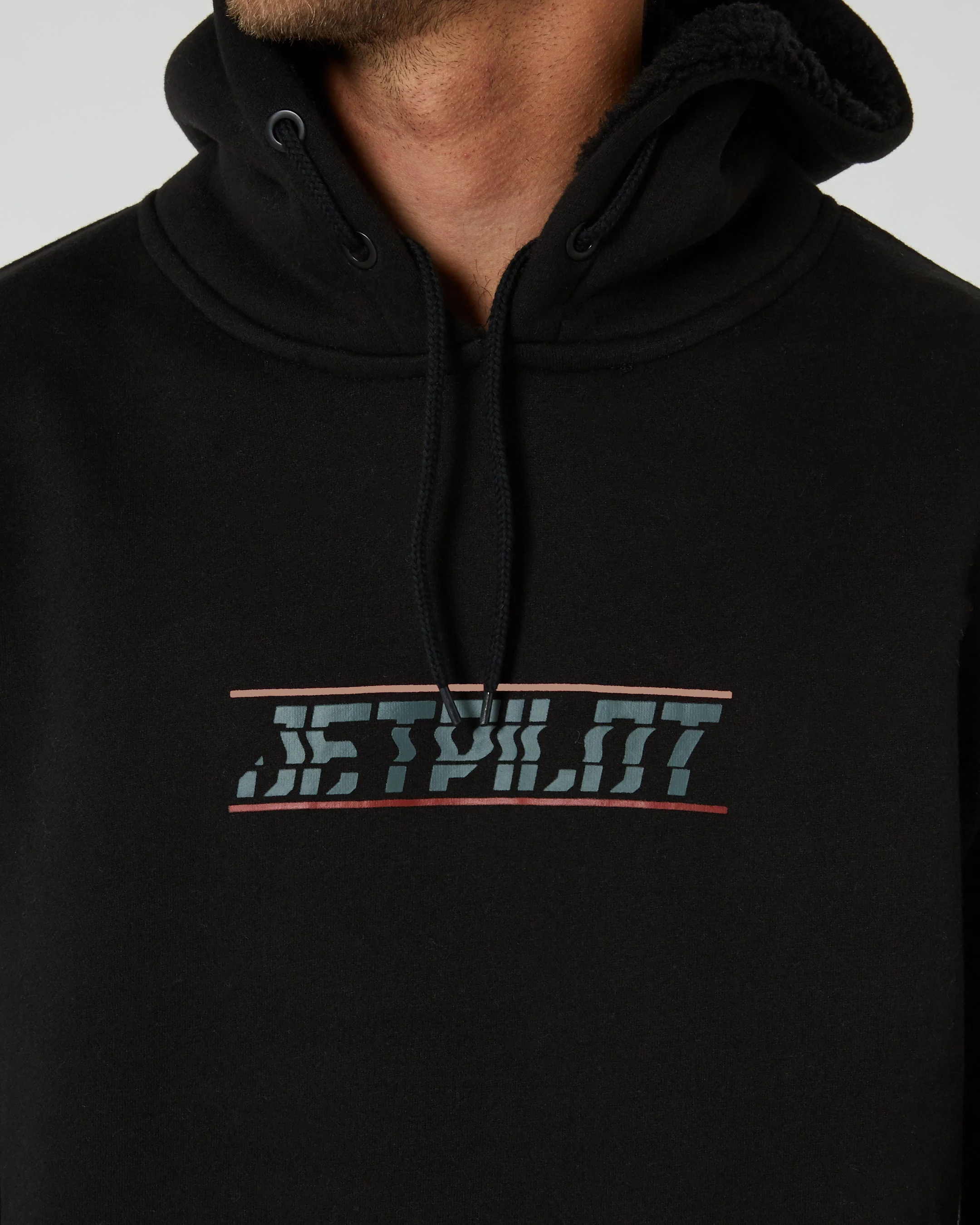 United Mens Pullover Hoodie - Black - Image 5