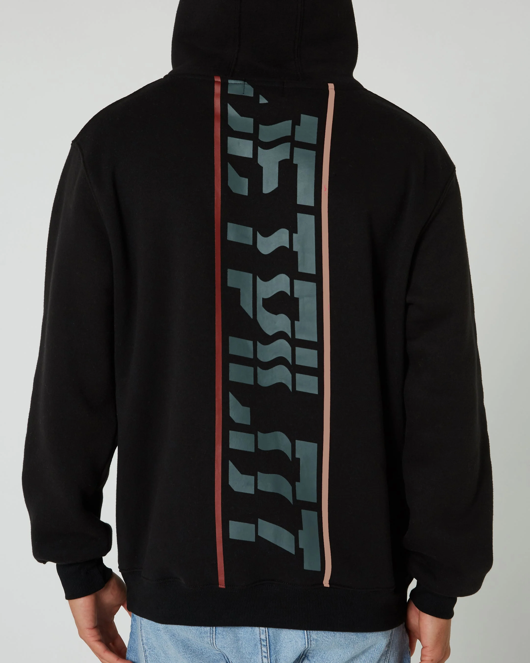 United Mens Pullover Hoodie - Black - Image 6