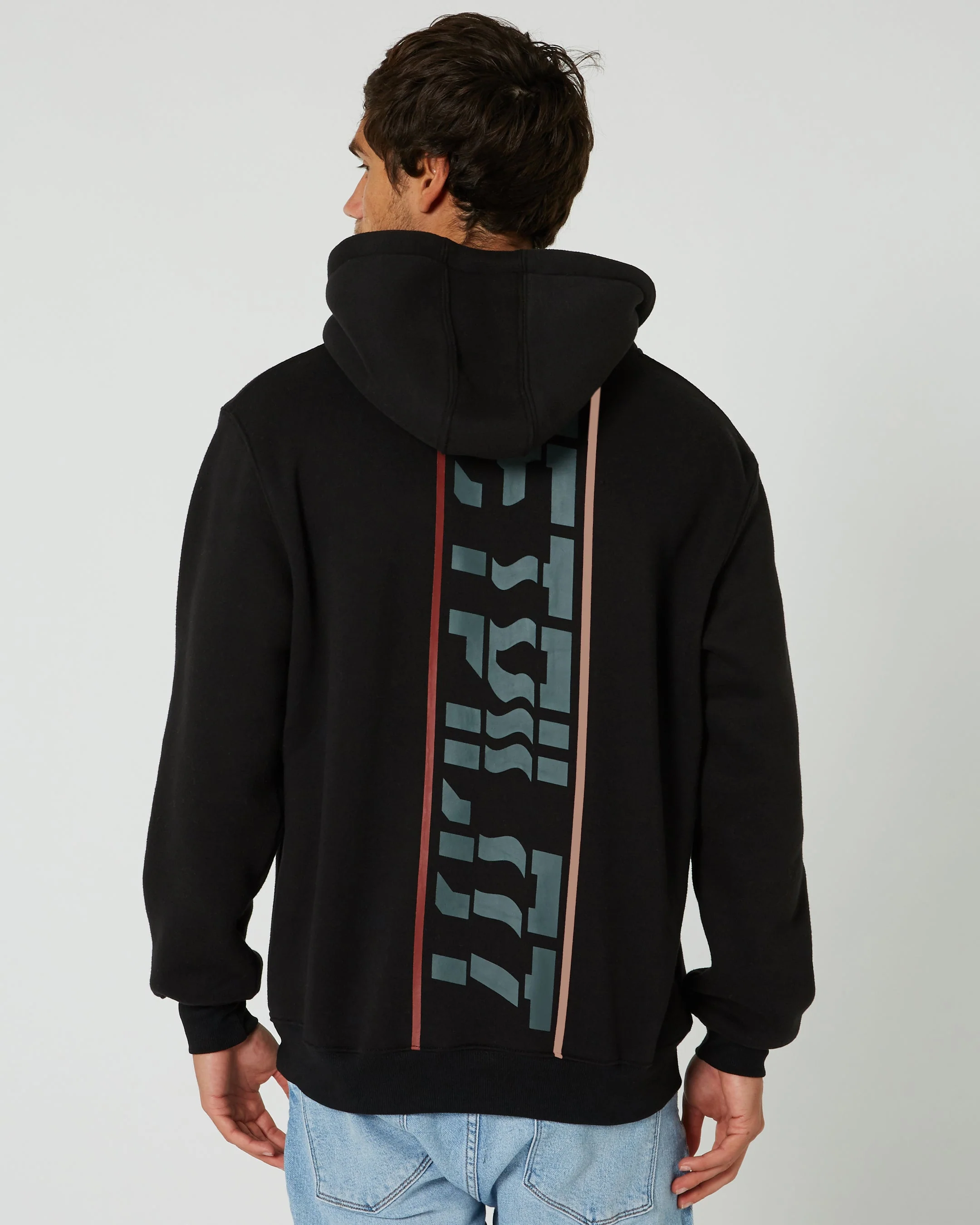 United Mens Pullover Hoodie - Black - Image 8