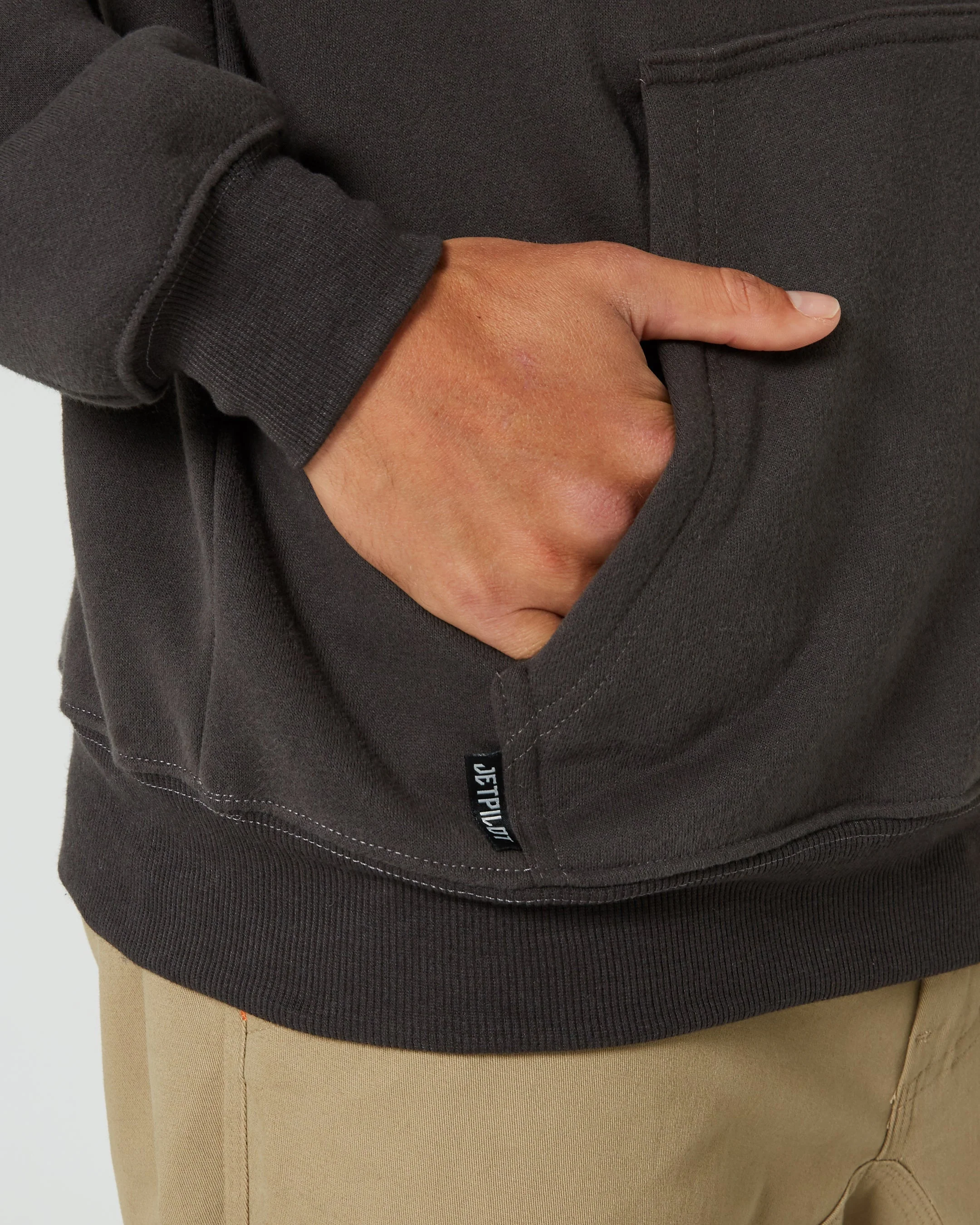 United Mens Pullover Hoodie - Charcoal - Image 3