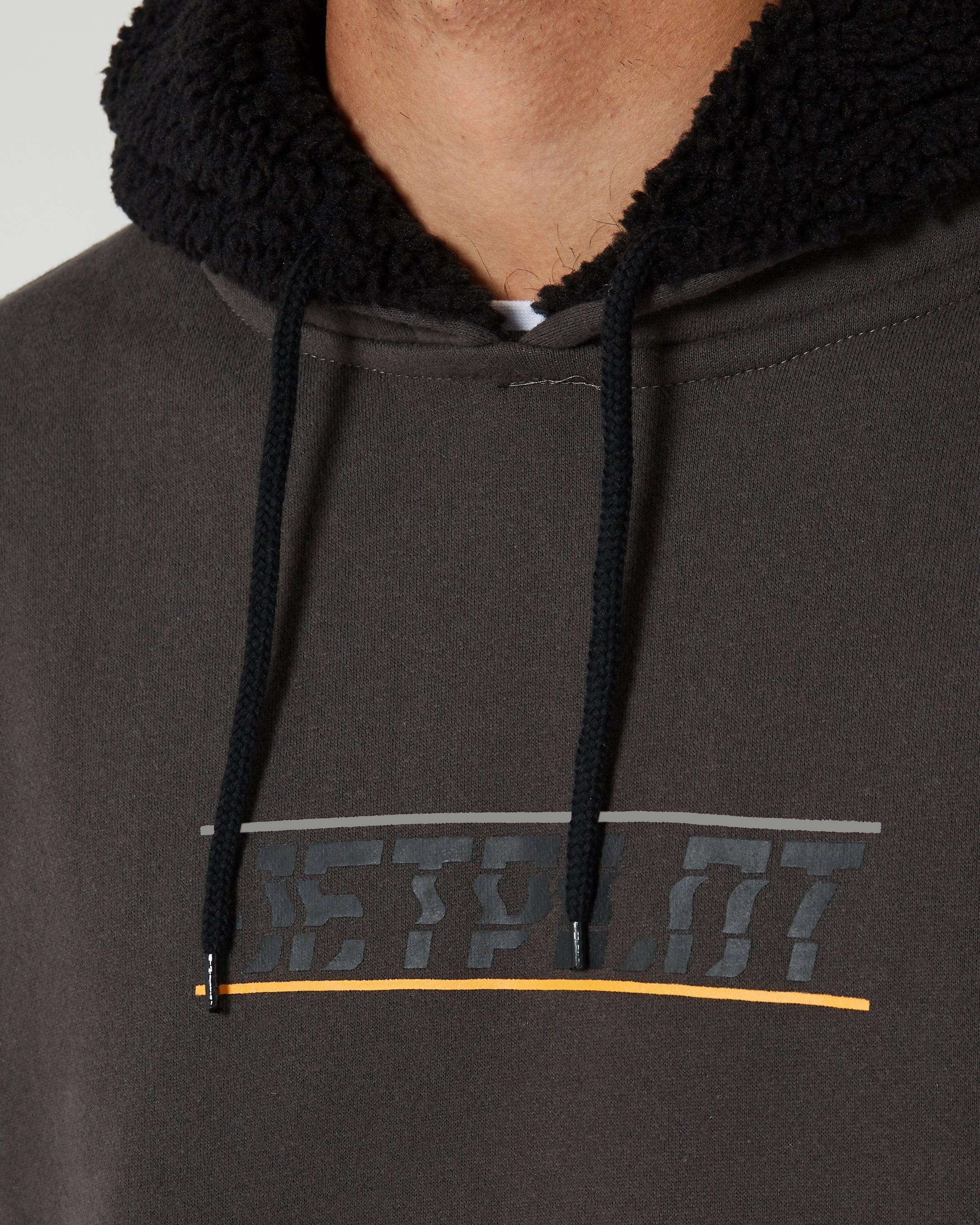 United Mens Pullover Hoodie - Charcoal - Image 6