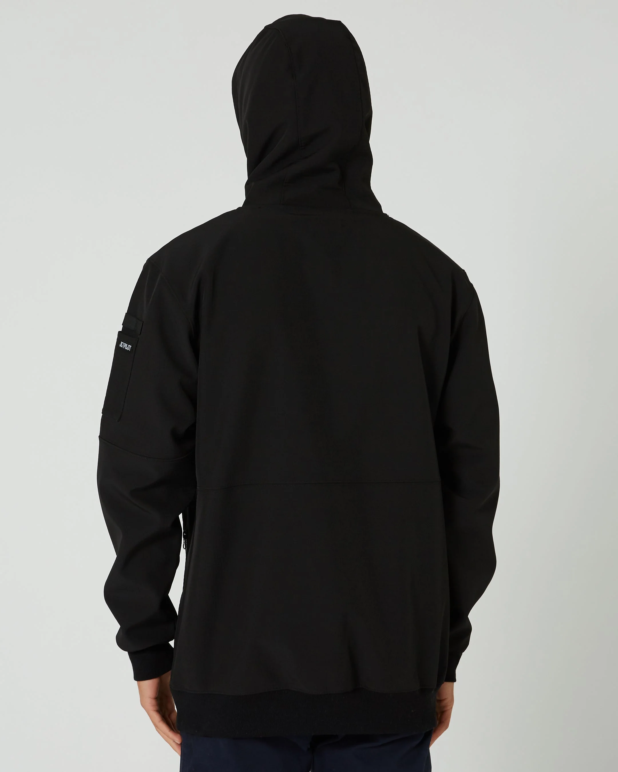 Utility 2 Mens Pullover Hoodie - Black - Image 5