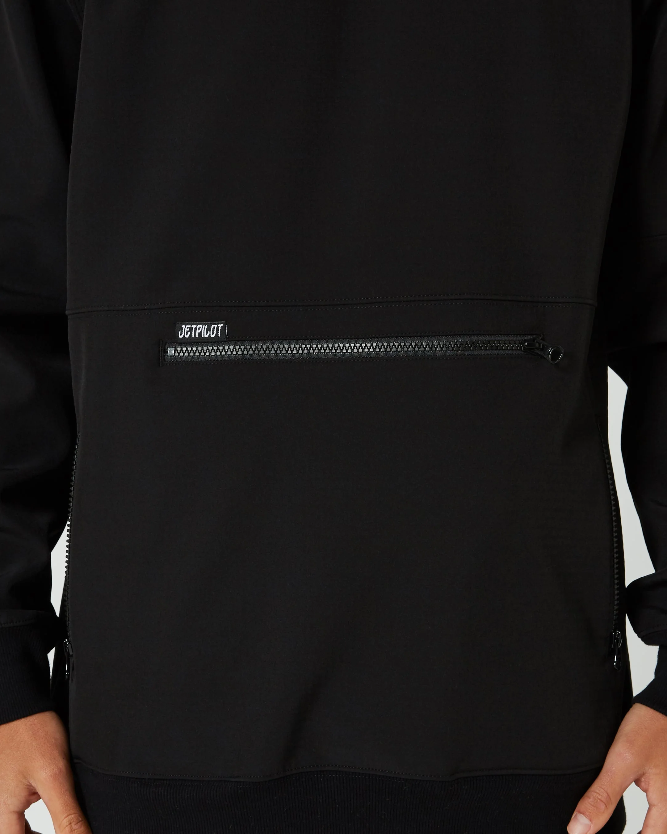 Utility 2 Mens Pullover Hoodie - Black - Image 6