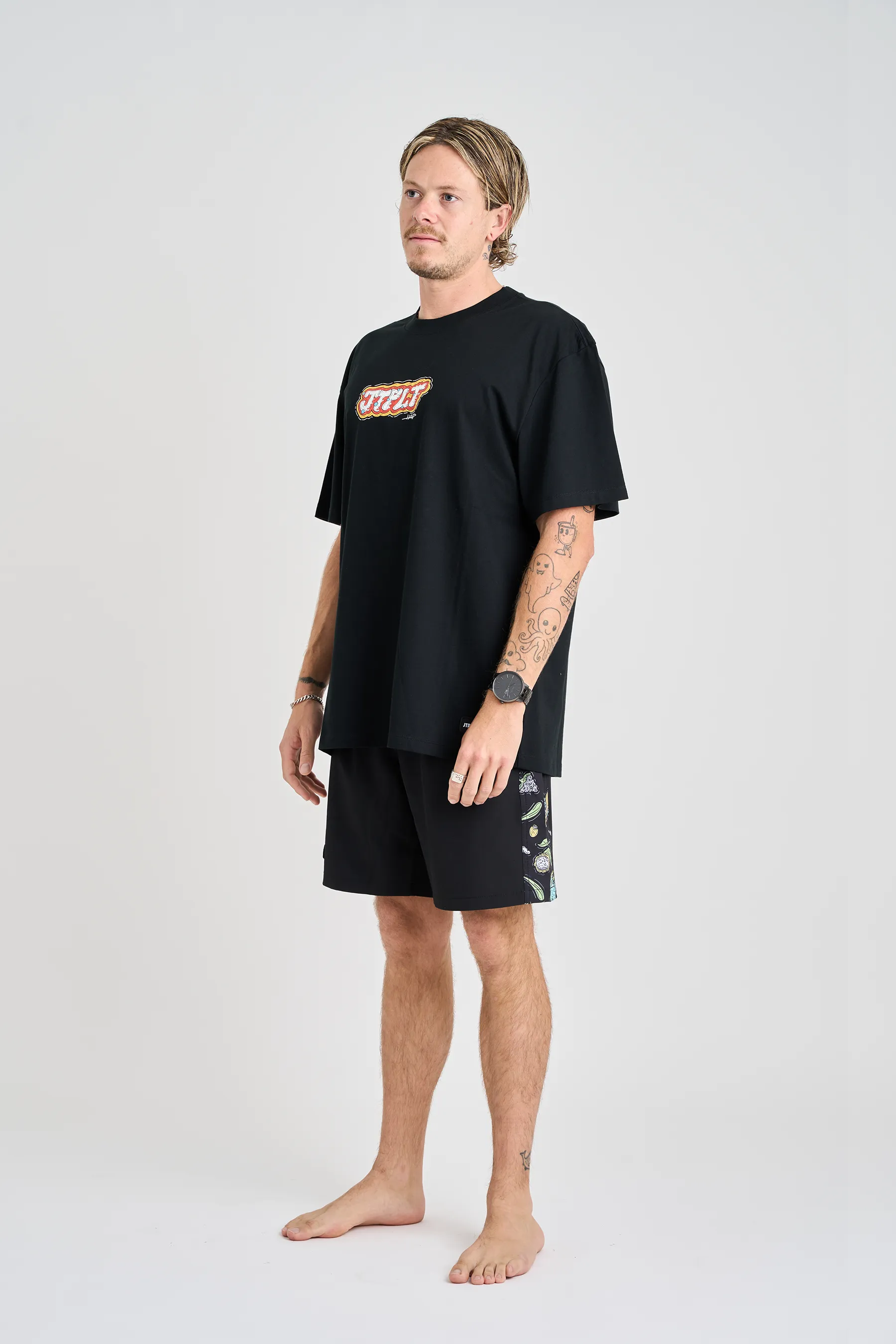 JTPLT x Tom Hadley - Logo Tee - Black - Image 6